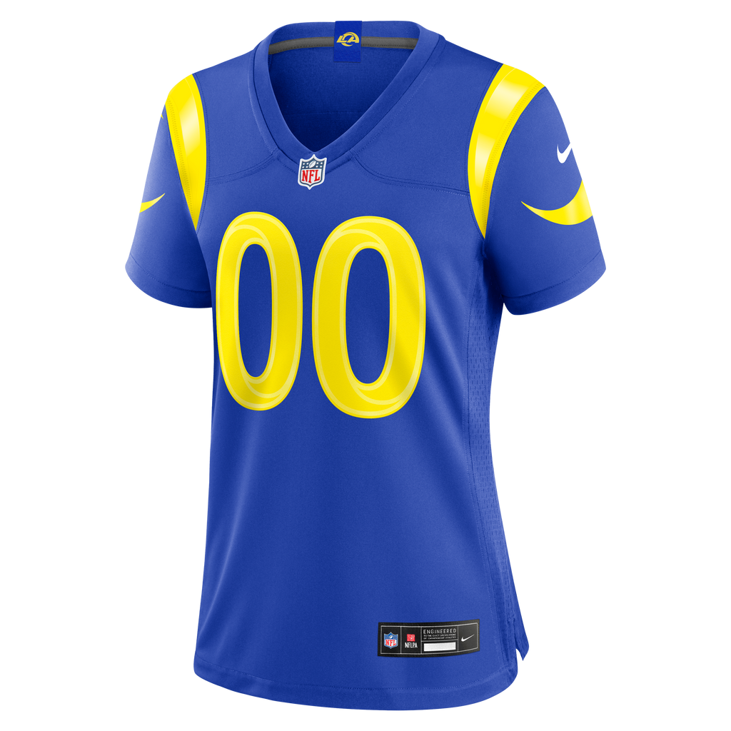 Women's Los Angeles Rams Nike Royal Custom Game Jersey