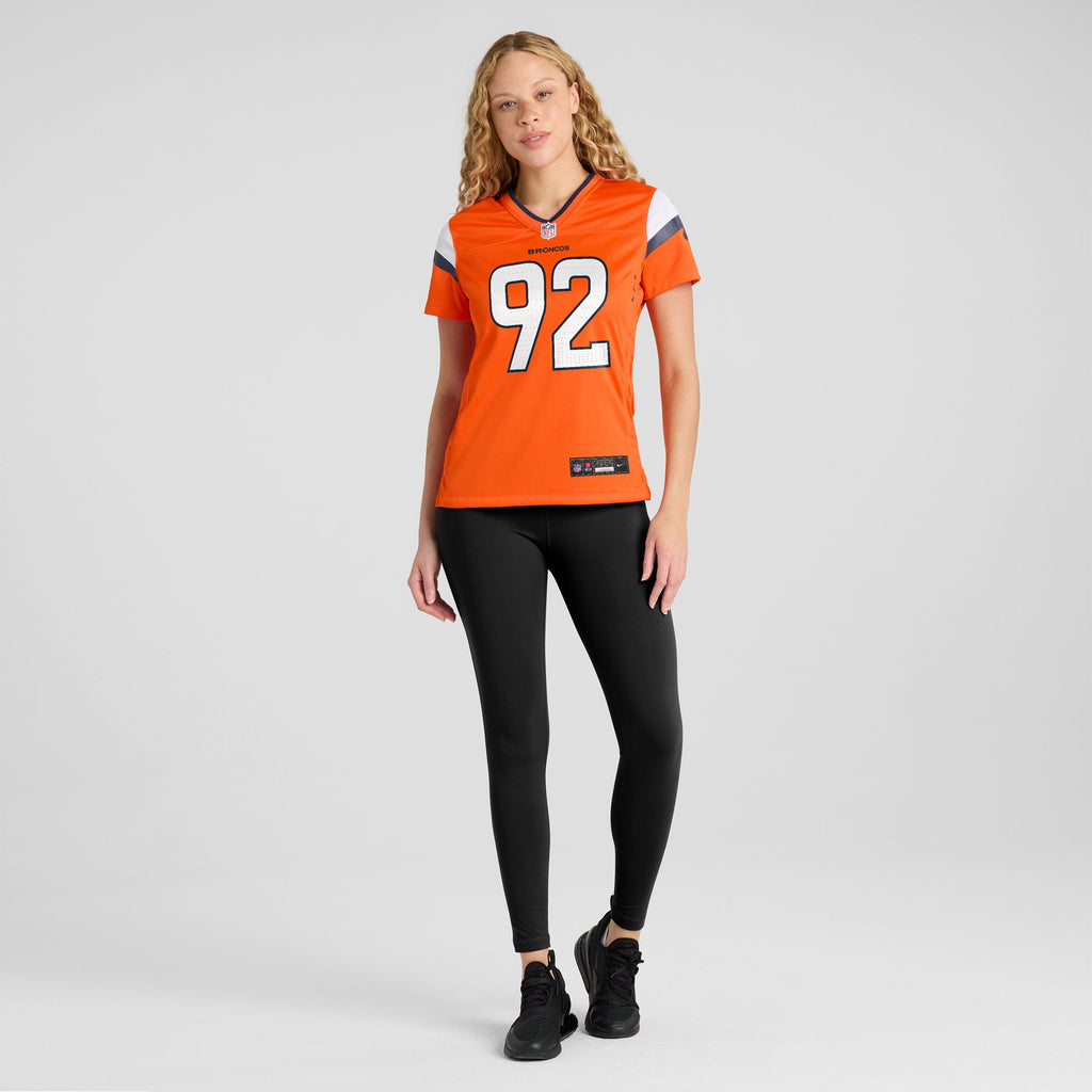 Women's Denver Broncos Dondrea Tillman Nike Orange Team Game Jersey