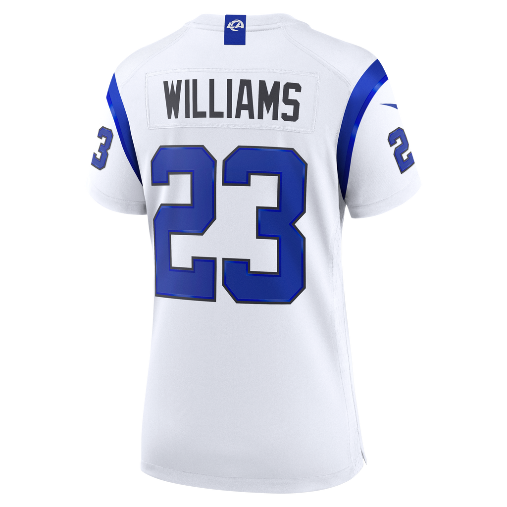 Women's Los Angeles Rams Kyren Williams Nike Fearsome White Game Jersey