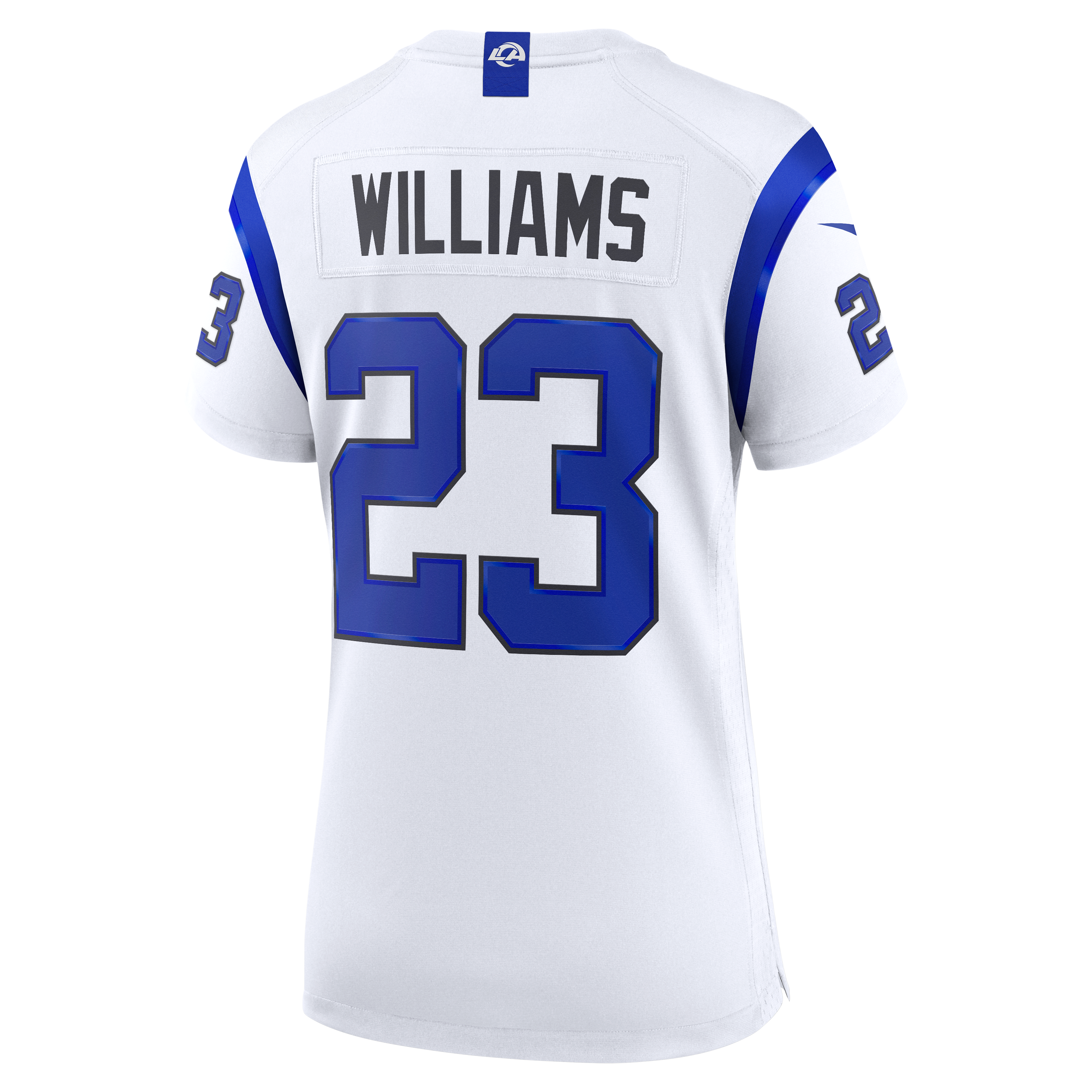 Women's Los Angeles Rams Kyren Williams Nike Fearsome White Game Jersey