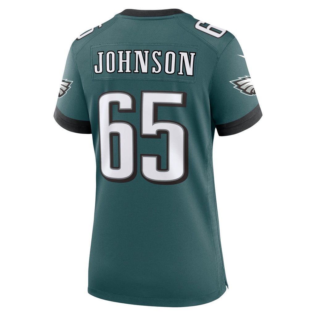 Women's Philadelphia Eagles Lane Johnson Nike Midnight Green Team Game Jersey