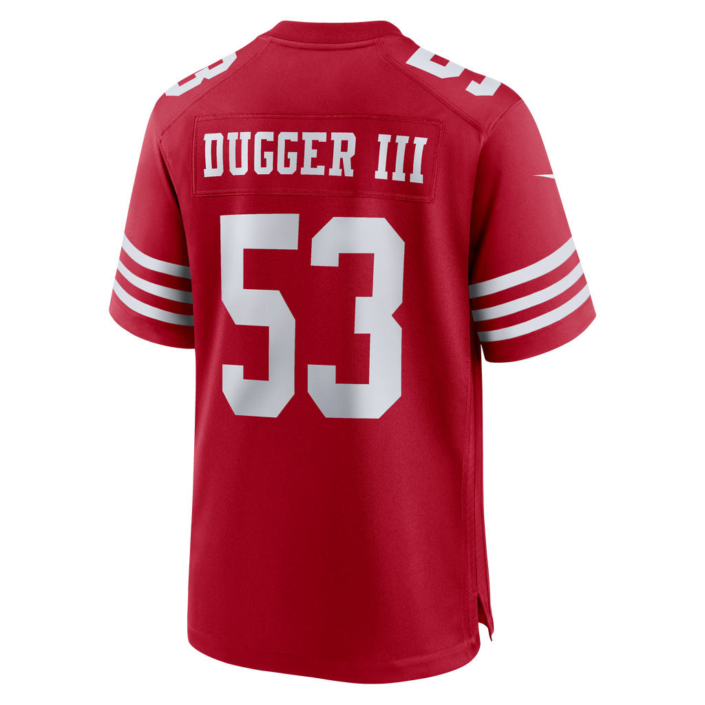 Men's San Francisco 49Ers Jaden Dugger Nike Scarlet Team Game Jersey