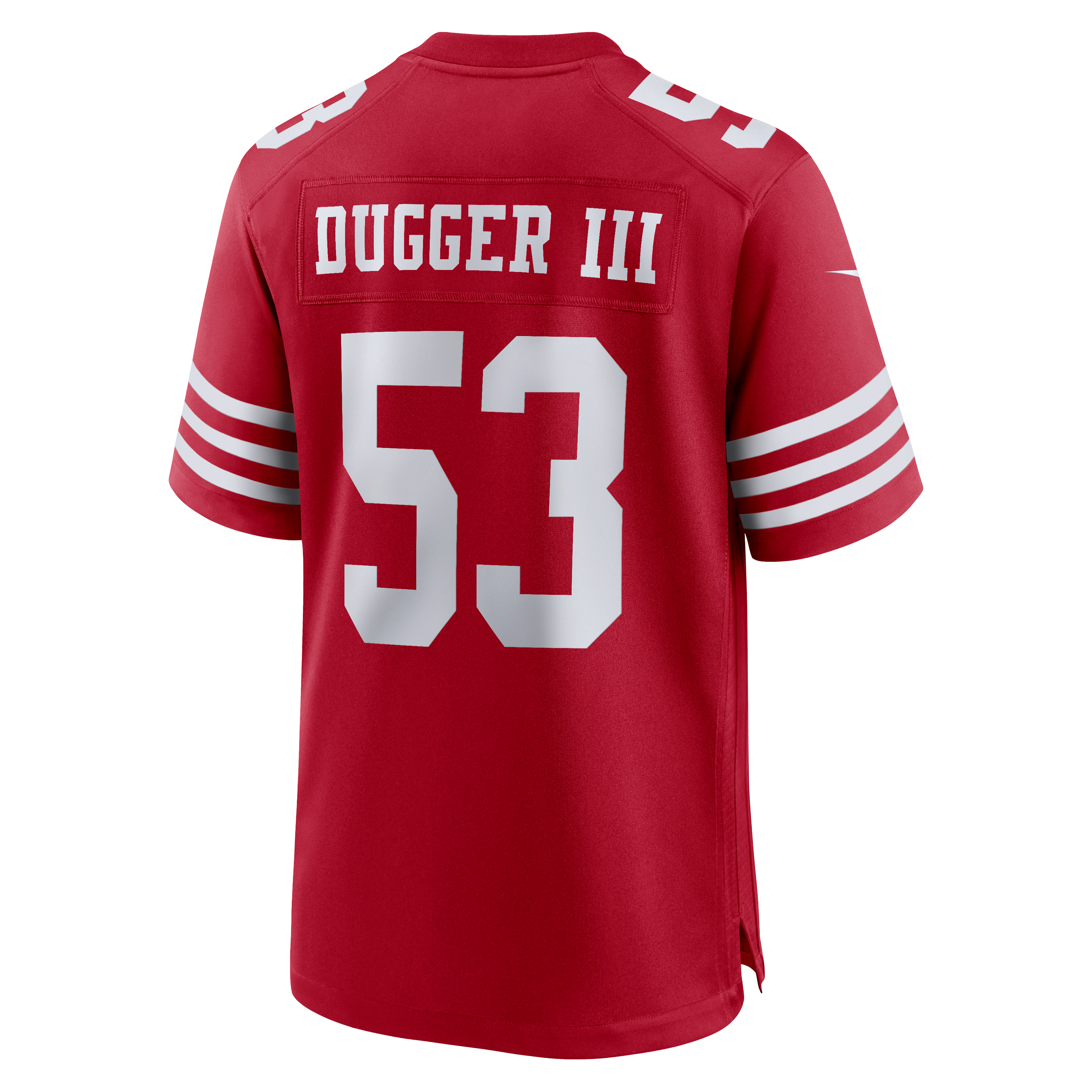 Men's San Francisco 49Ers Jaden Dugger Nike Scarlet Team Game Jersey