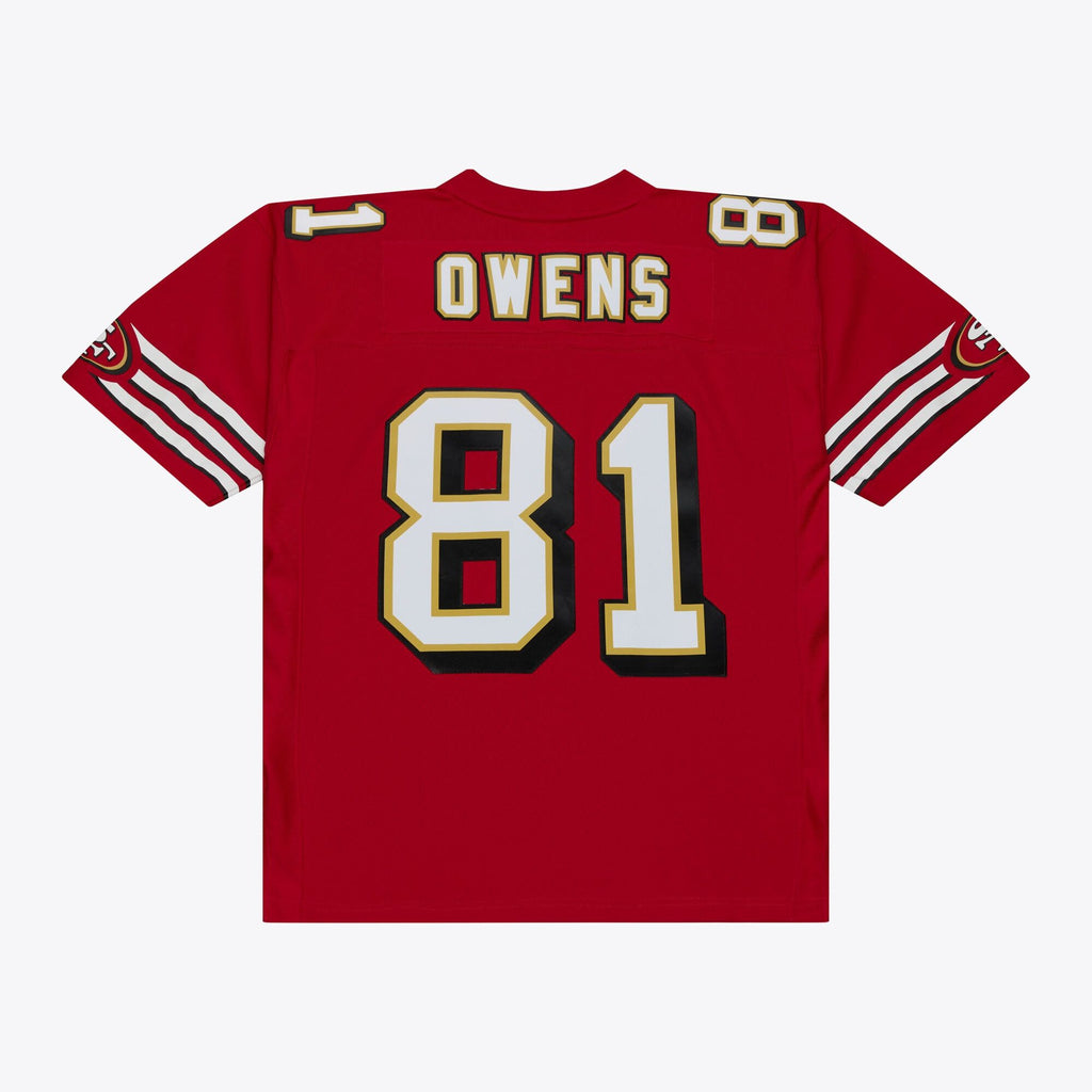 Men's San Francisco 49Ers Terrell Owens Mitchell And Ness Red 1996 Legacy Replica Player Jersey