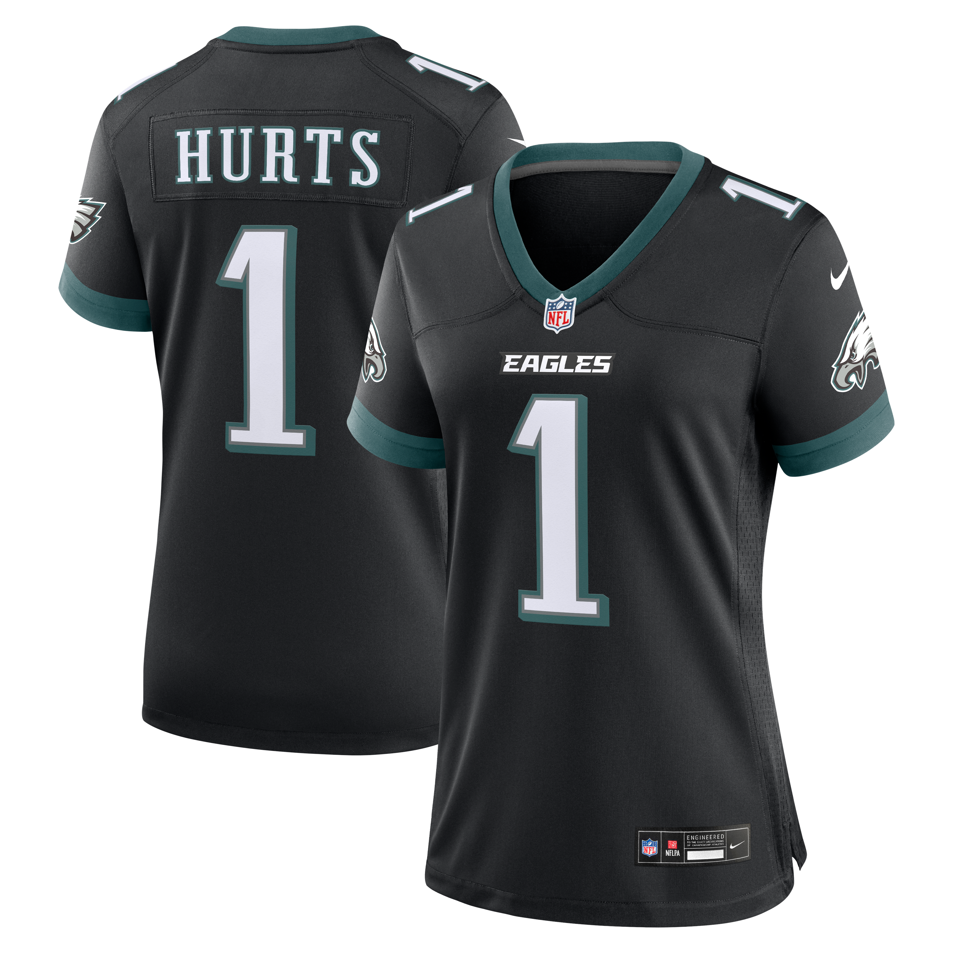 Women's Philadelphia Eagles Jalen Hurts Nike Black Alternate Game Jersey