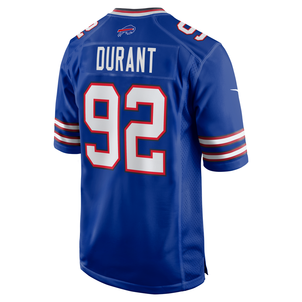 Men's Buffalo Bills Zane Durant Nike Royal Team Game Jersey