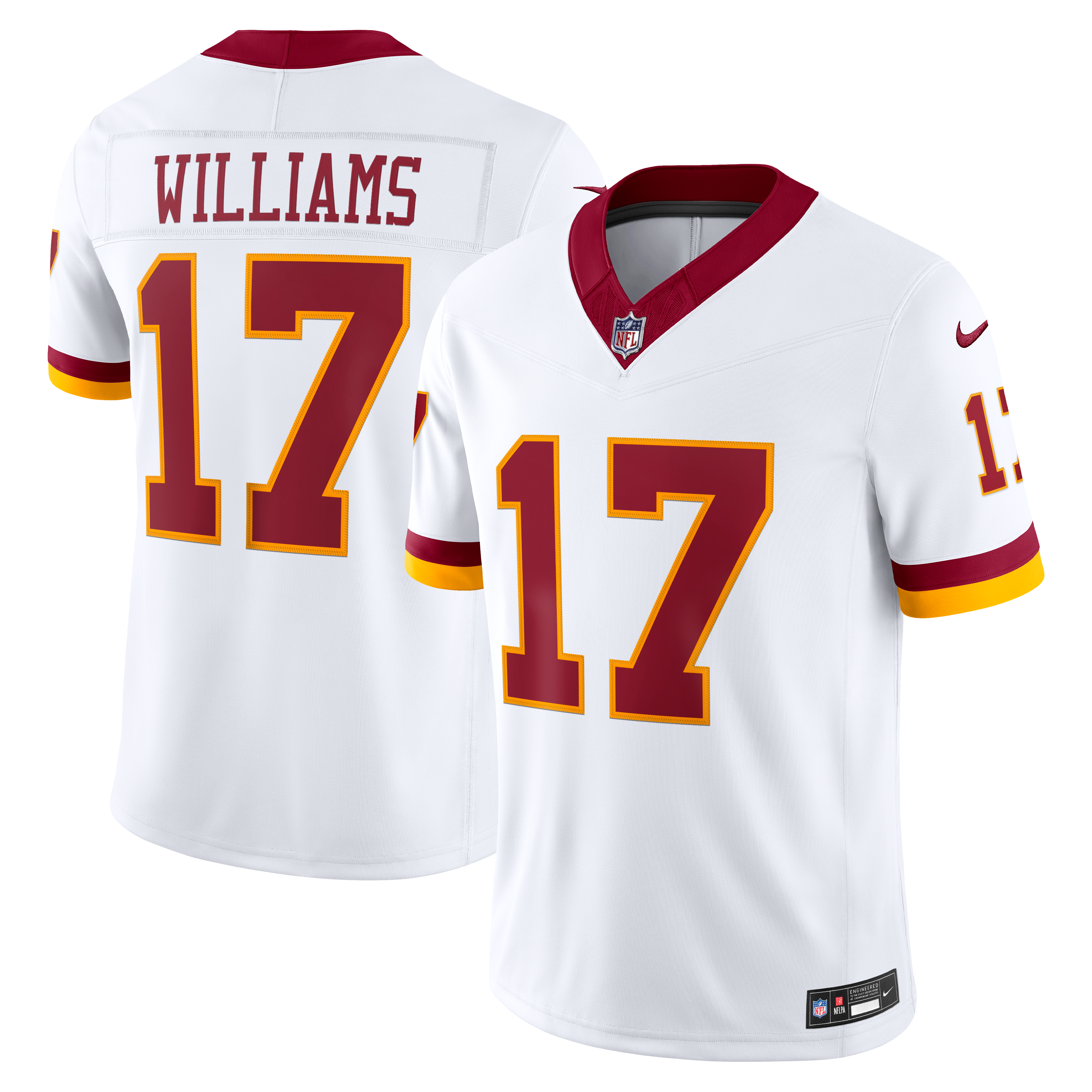 Men's Washington Commanders Doug Williams Nike White Vapor Fuse Stitched Retired Limited Jersey
