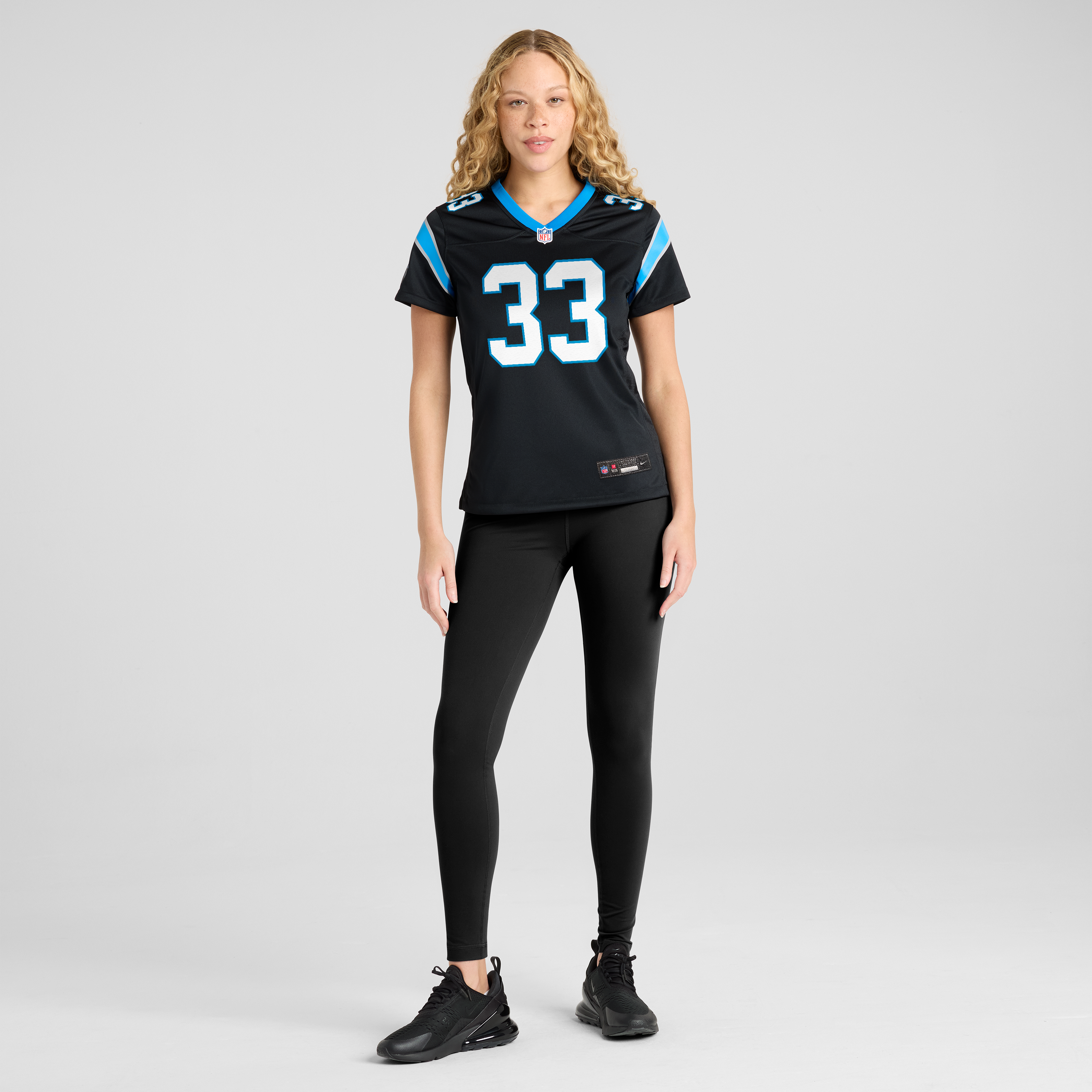 Women's Carolina Panthers Robert Rochell Nike Black Team Game Jersey