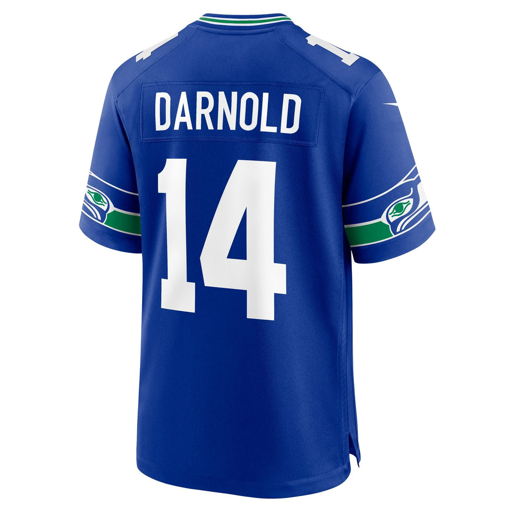 Men's Seattle Seahawks Sam Darnold Nike Royal Alternate Game Player Jersey
