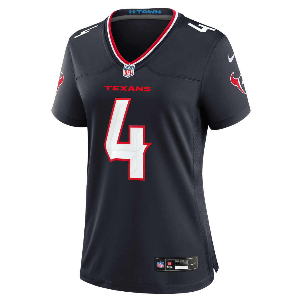 Women's Houston Texans Woody Marks Nike Navy Team Game Jersey