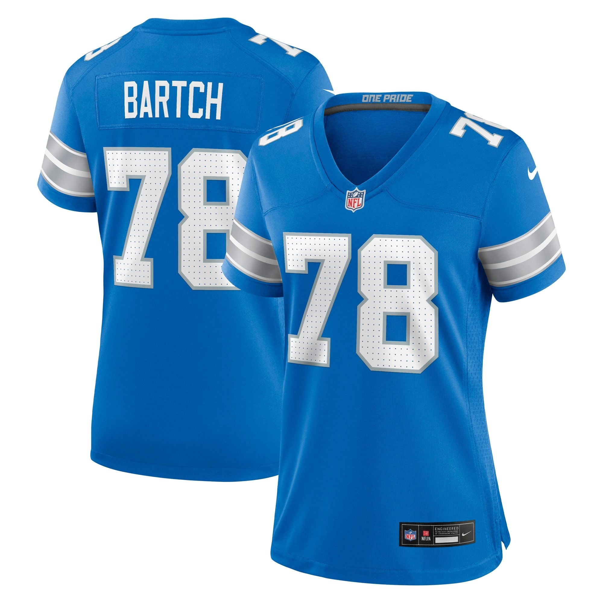 Women's Detroit Lions Ben Bartch Nike Blue Team Game Jersey