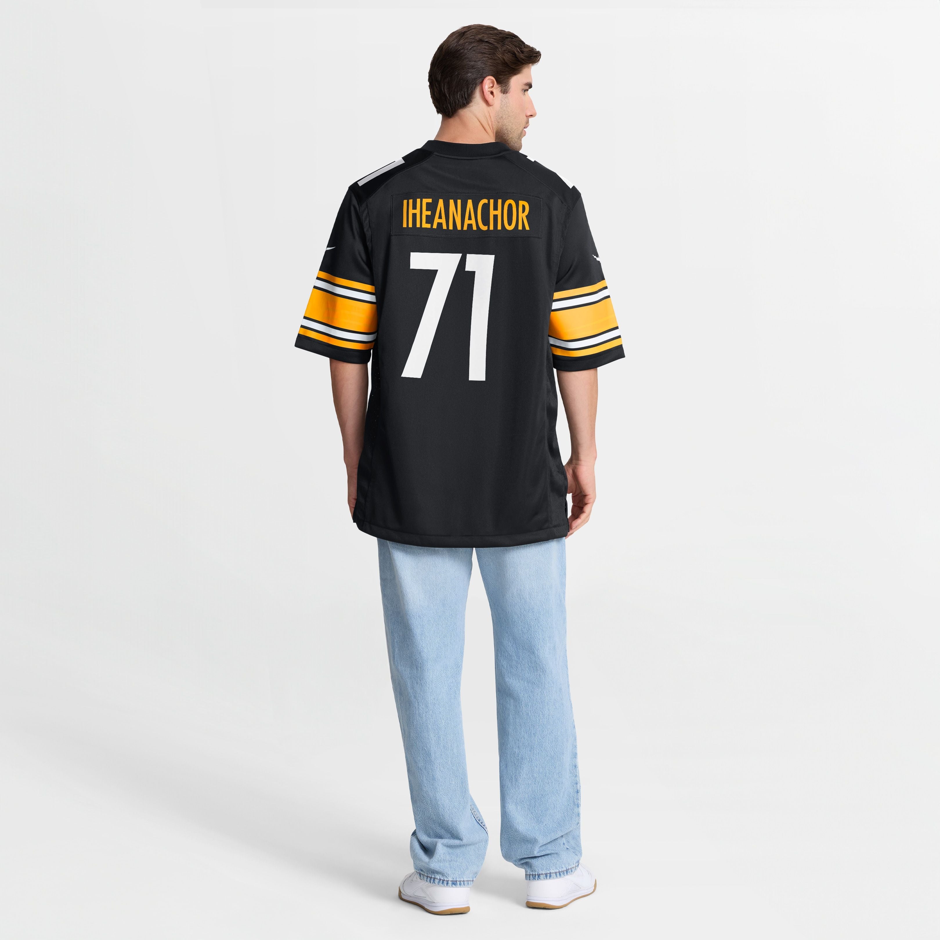 Men's Pittsburgh Steelers Max Iheanachor Nike Black 2026 Nfl Draft First Round Pick No 21 Team Game Jersey