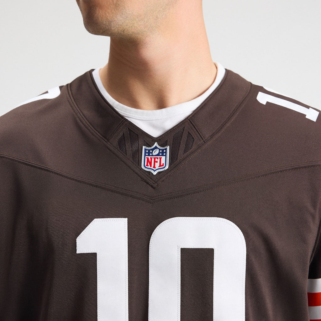 Men's Cleveland Browns Quinshon Judkins Nike Brown Team Vapor Fuse Stitched Limited Jersey