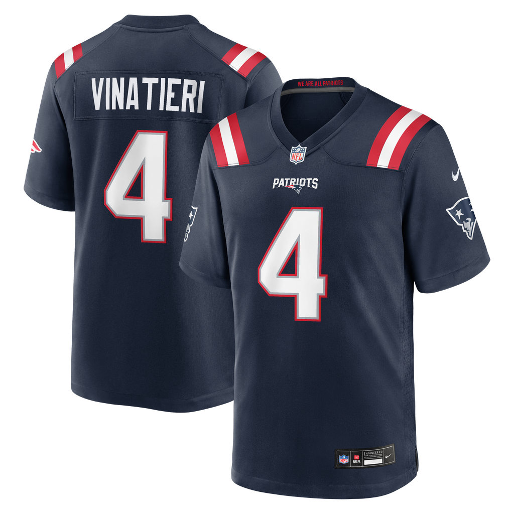 Men's New England Patriots Adam Vinatieri Nike Navy Team Retired Game Jersey