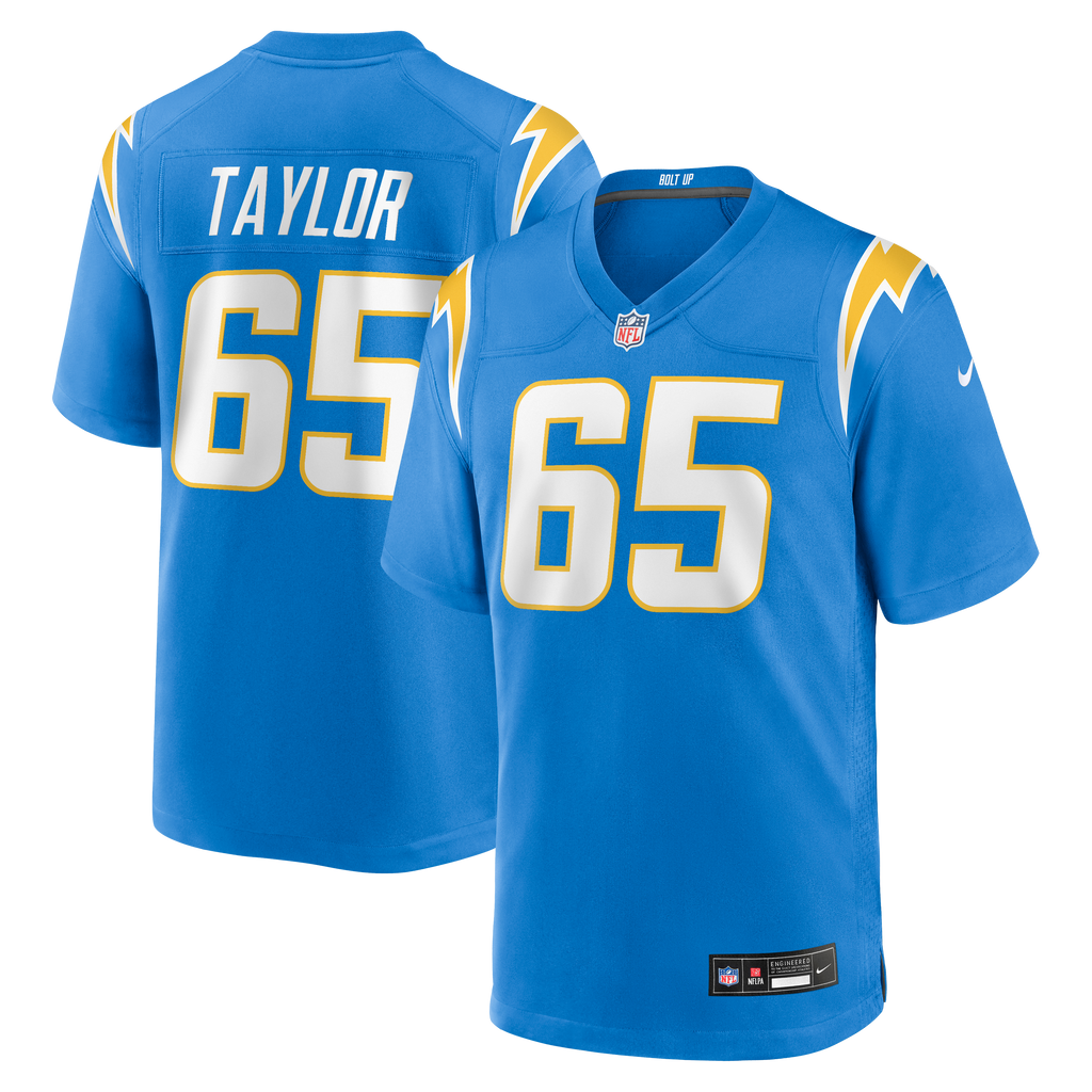 Men's Los Angeles Chargers Logan Taylor Nike Powder Blue Team Game Jersey