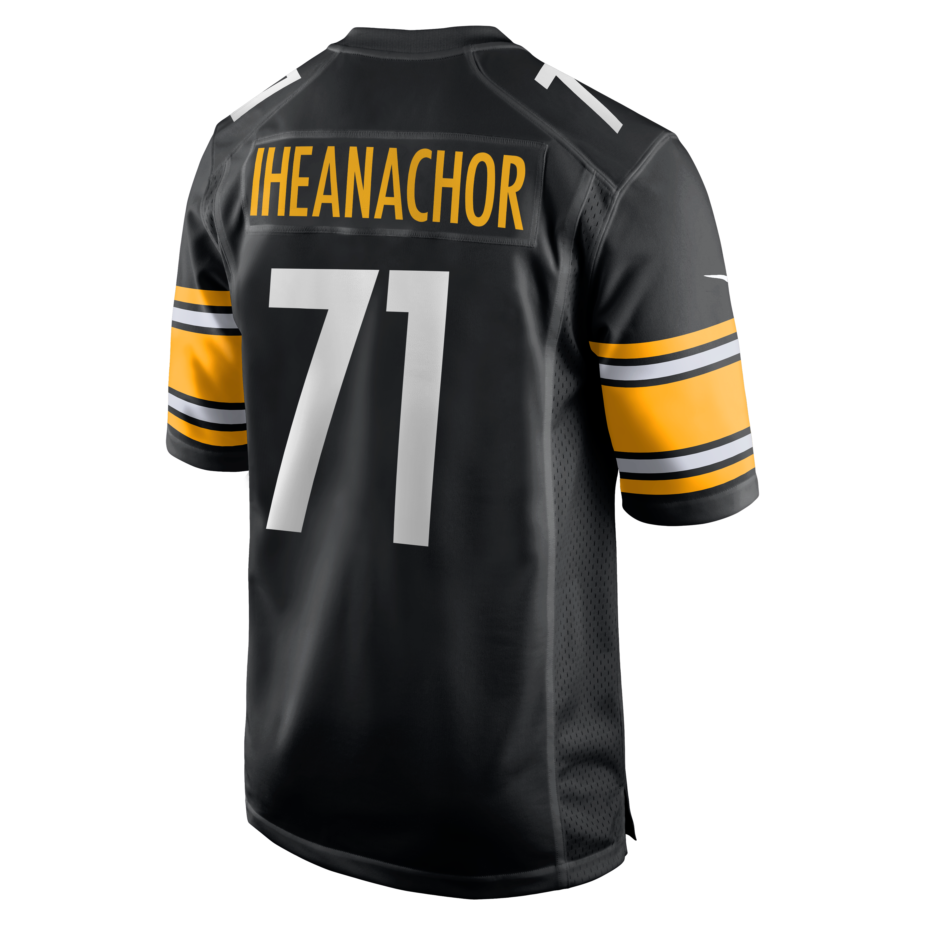 Men's Pittsburgh Steelers Max Iheanachor Nike Black 2026 Nfl Draft First Round Pick No 21 Team Game Jersey
