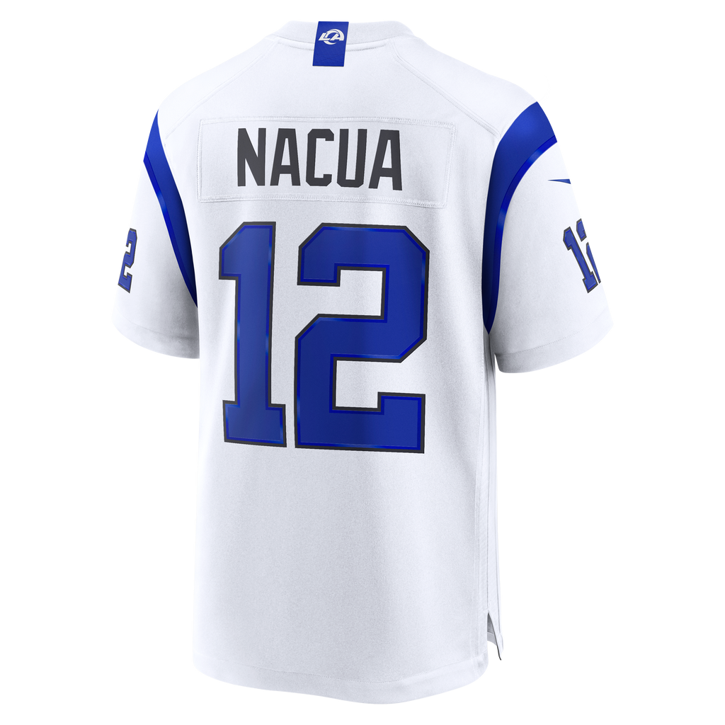 Men's Los Angeles Rams Puka Nacua Nike Fearsome White Game Jersey