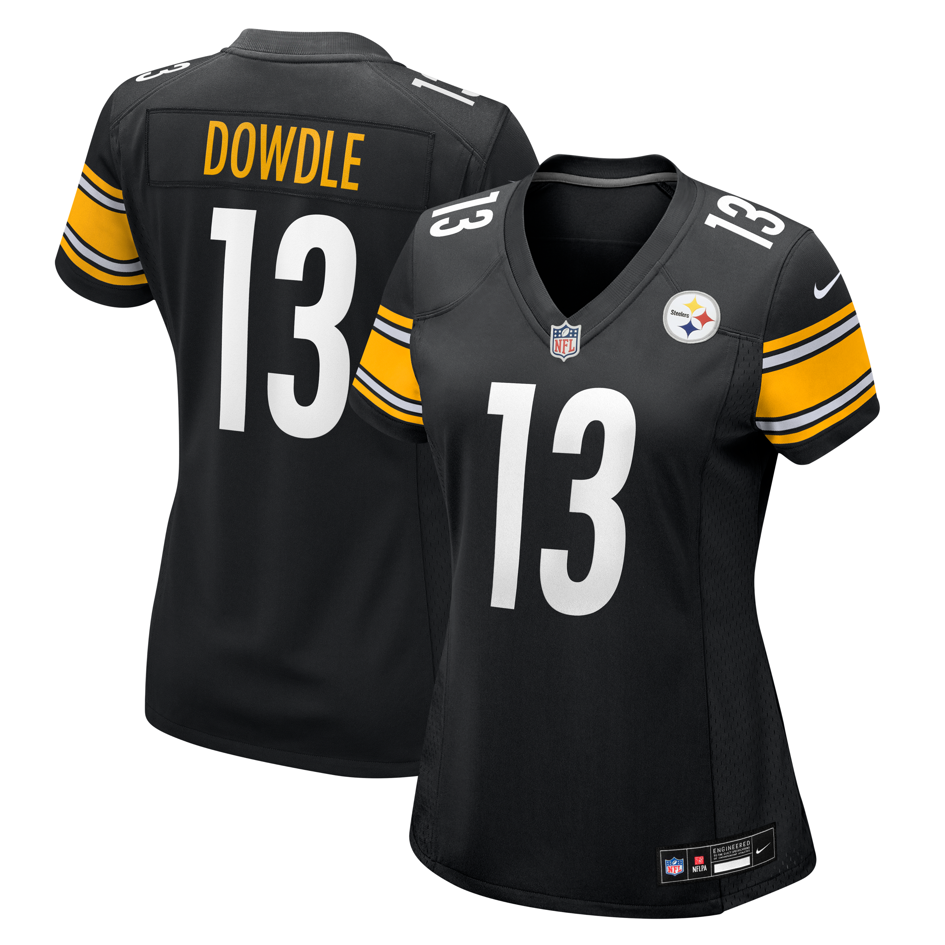 Women's Pittsburgh Steelers Rico Dowdle Nike Black Team Game Jersey