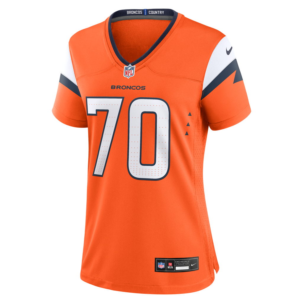 Women's Denver Broncos Marques Cox Nike Orange Team Game Jersey