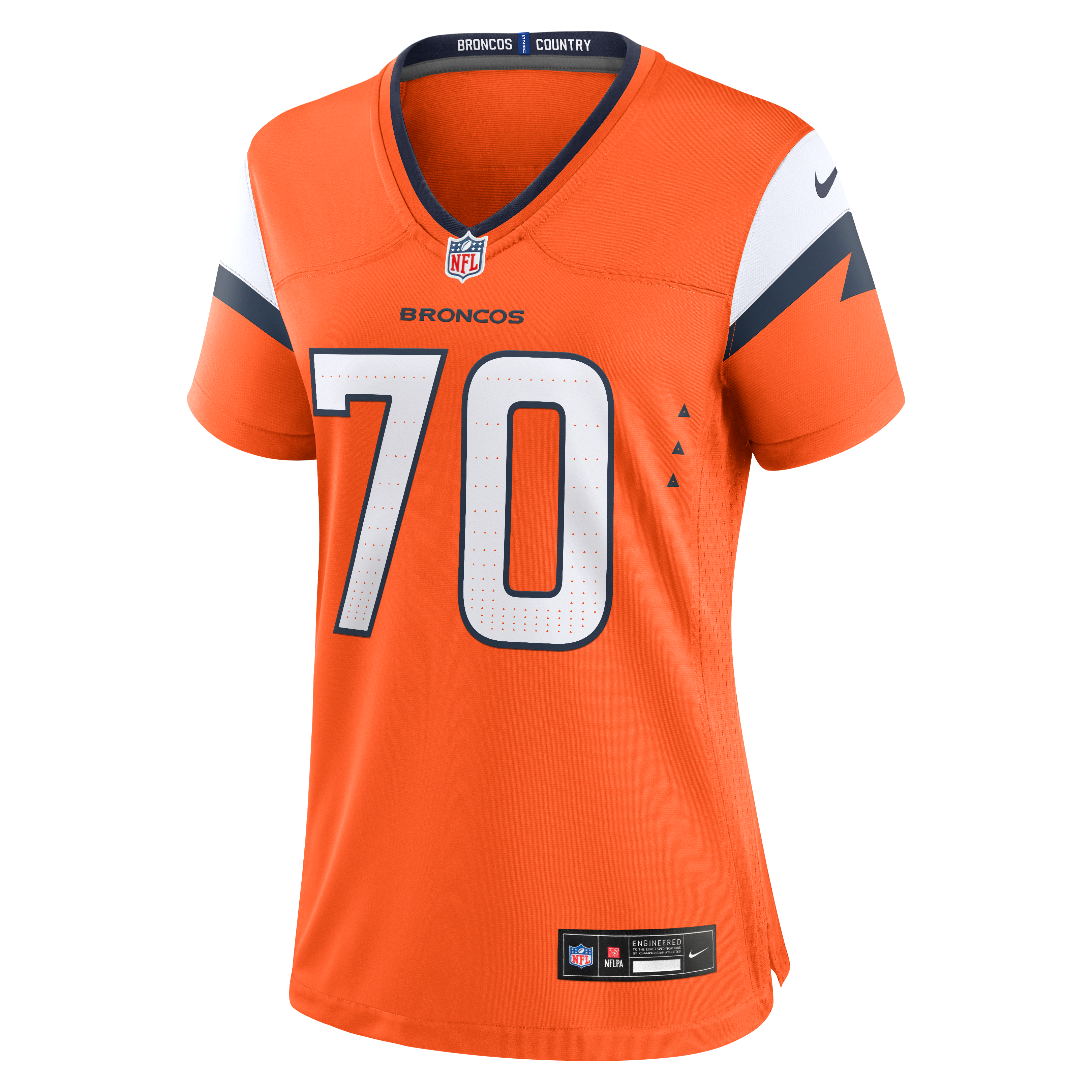 Women's Denver Broncos Marques Cox Nike Orange Team Game Jersey