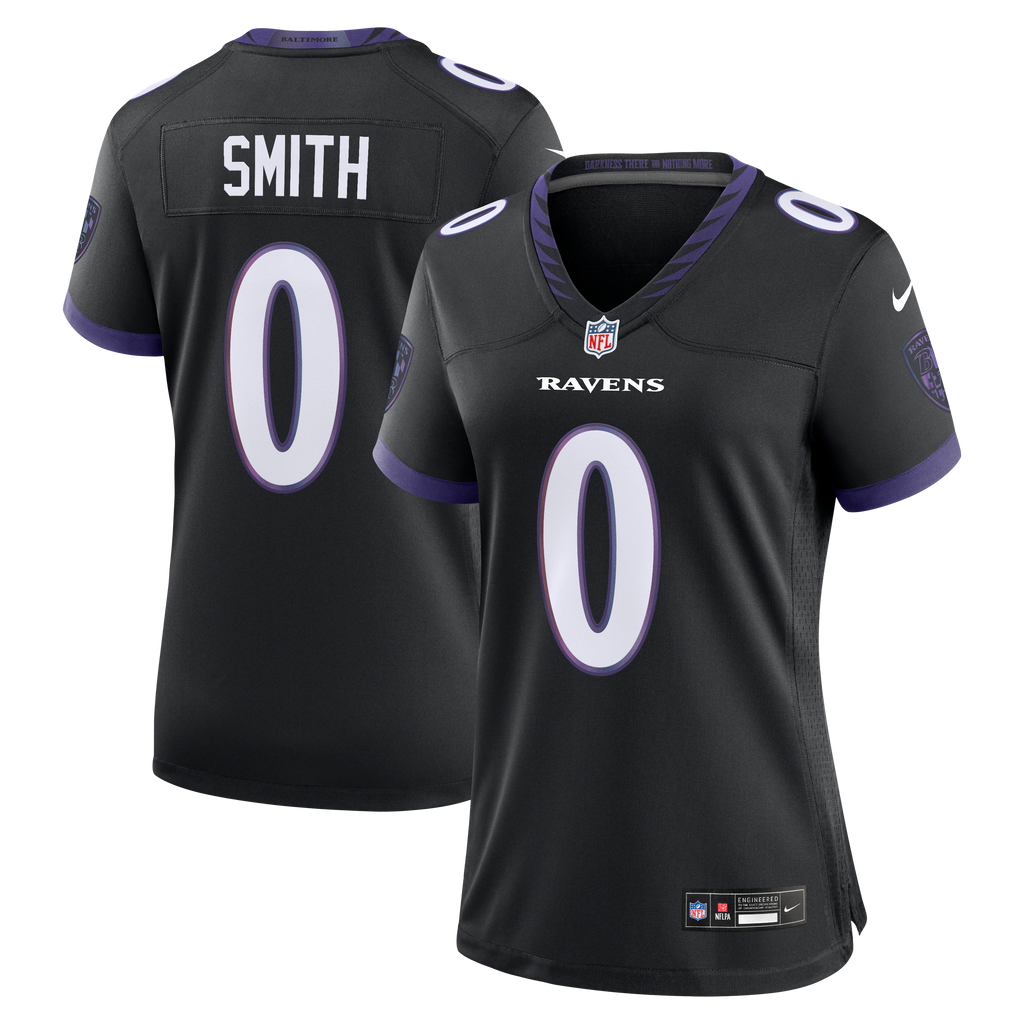 Women's Baltimore Ravens Roquan Smith Nike Black Alternate Game Jersey