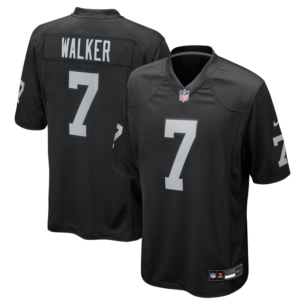 Men's Las Vegas Raiders Quay Walker Nike Black Team Game Jersey