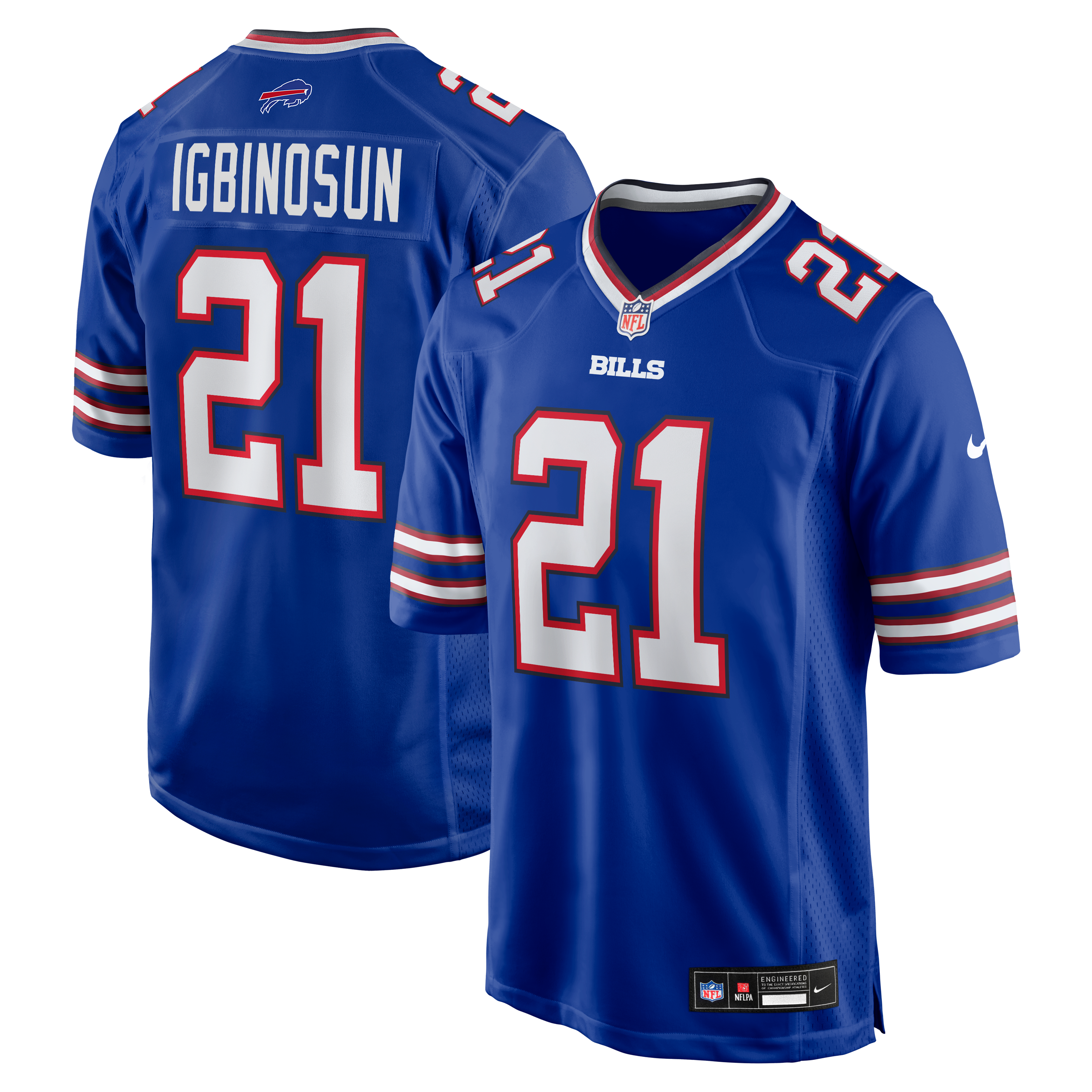 Men's Buffalo Bills Davison Igbinosun Nike Royal Team Game Jersey