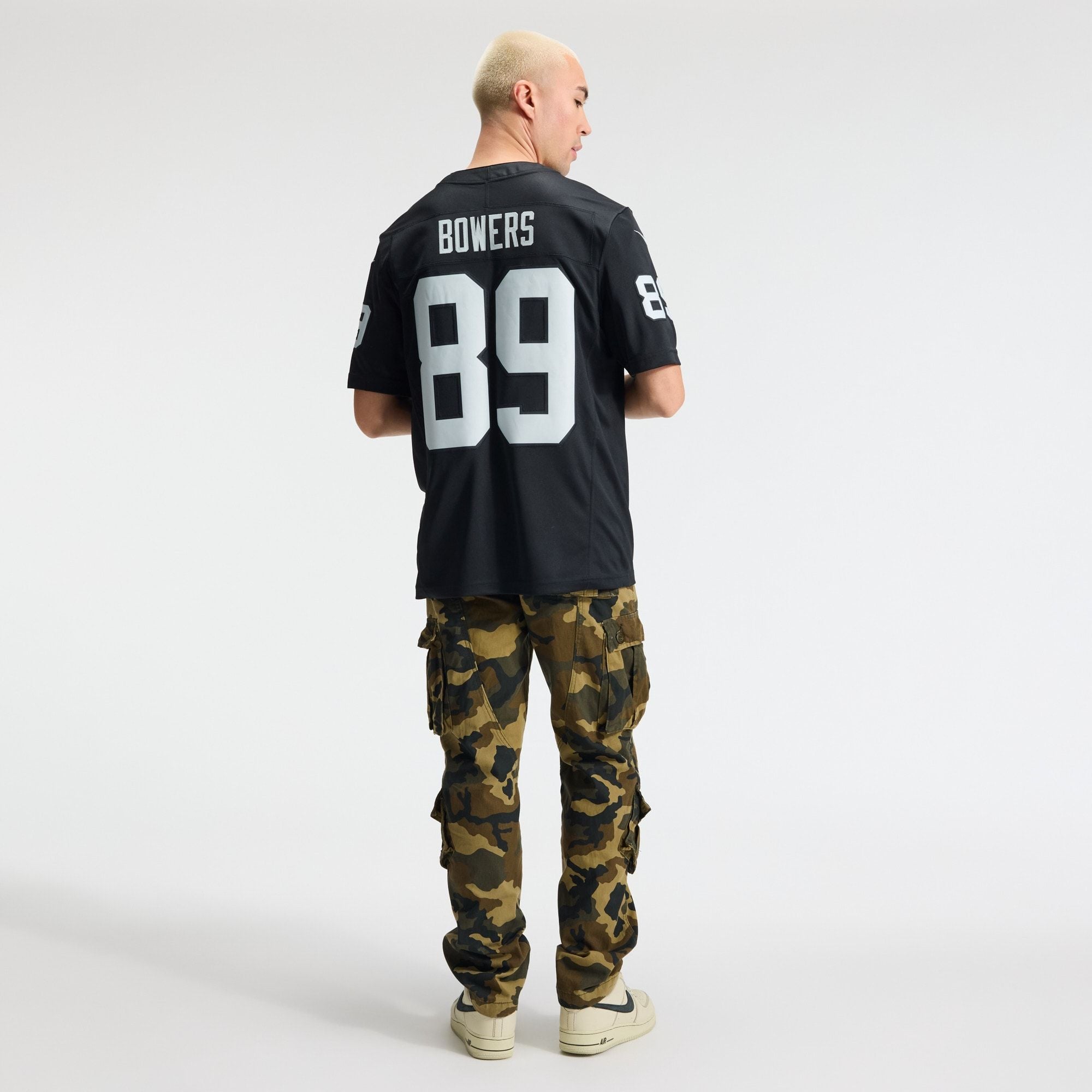 Men's Las Vegas Raiders Brock Bowers Nike Black Team Vapor Fuse Stitched Limited Jersey
