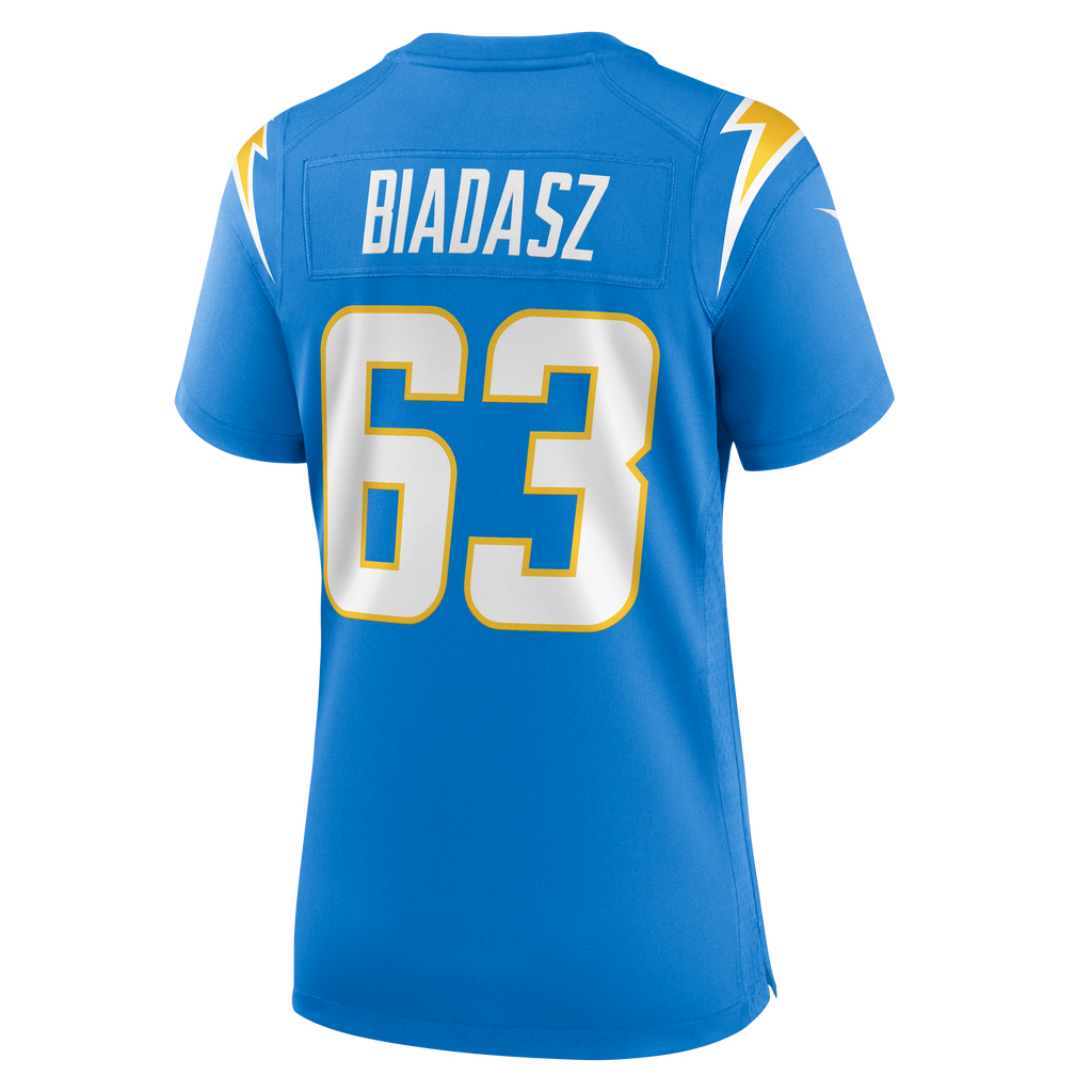 Women's Los Angeles Chargers Tyler Biadasz Nike Powder Blue Team Game Jersey