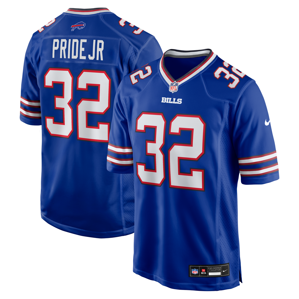Men's Buffalo Bills Toriano Pride Jr Nike Royal Team Game Jersey