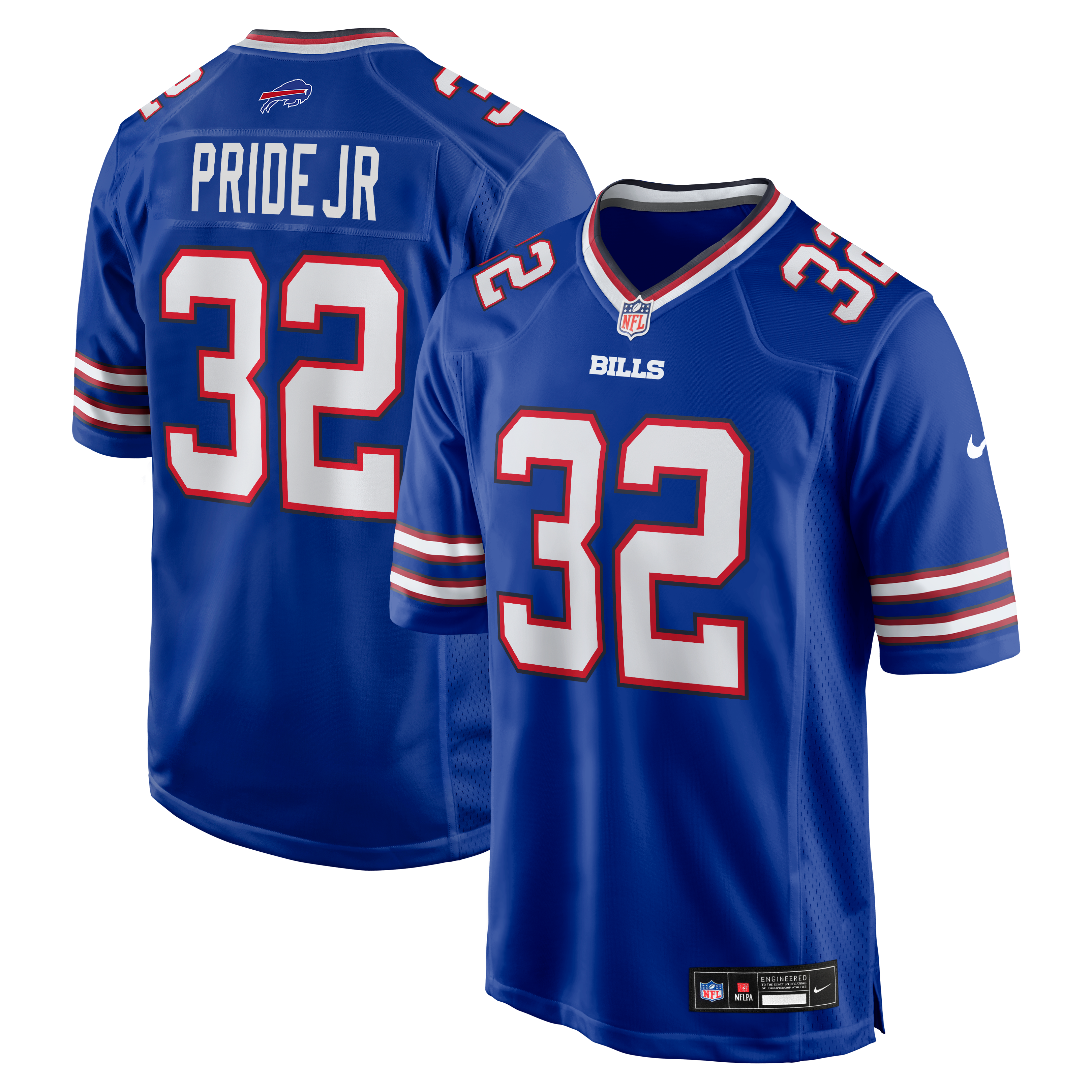Men's Buffalo Bills Toriano Pride Jr Nike Royal Team Game Jersey