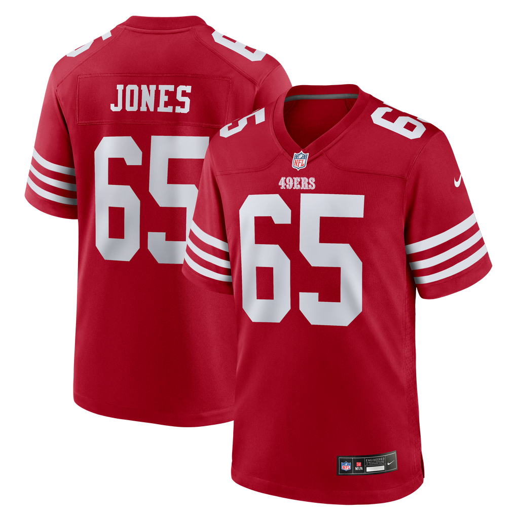 Men's San Francisco 49Ers Robert Jones Nike Scarlet Team Game Jersey