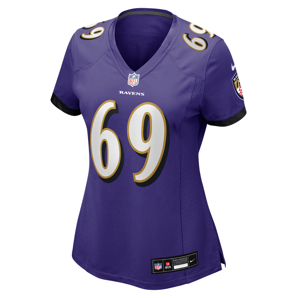 Women's Baltimore Ravens Josh Tupou Nike Purple Team Game Jersey