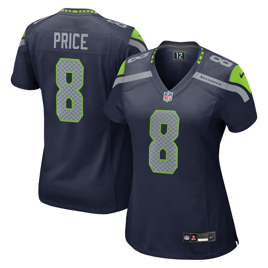 Women's Seattle Seahawks Jadarian Price Nike College Navy Team Game Jersey