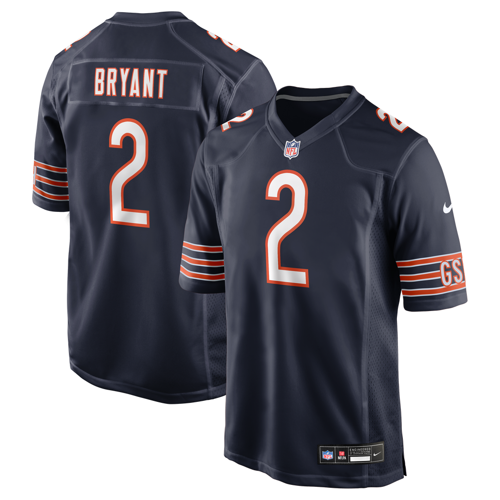 Men's Chicago Bears Coby Bryant Nike Navy Team Game Jersey