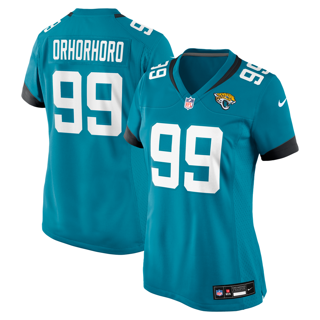 Women's Jacksonville Jaguars Ruke Orhorhoro Nike Teal Team Game Jersey