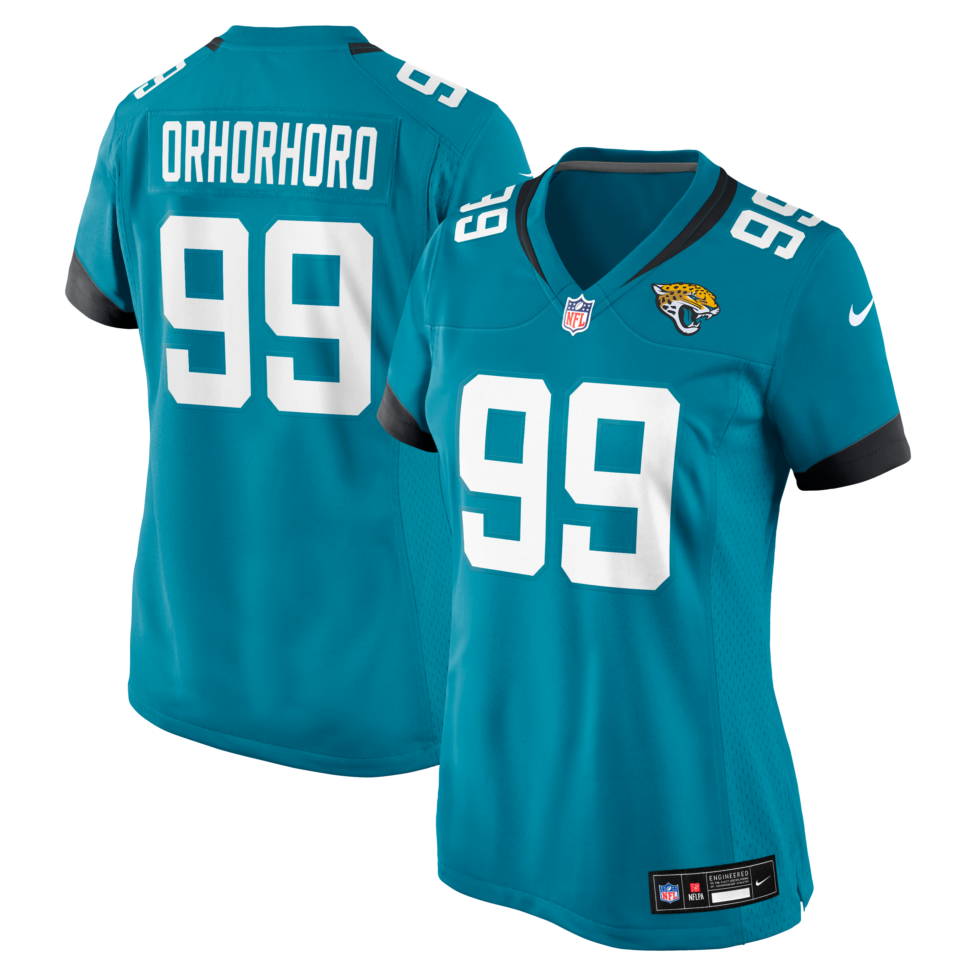 Women's Jacksonville Jaguars Ruke Orhorhoro Nike Teal Team Game Jersey