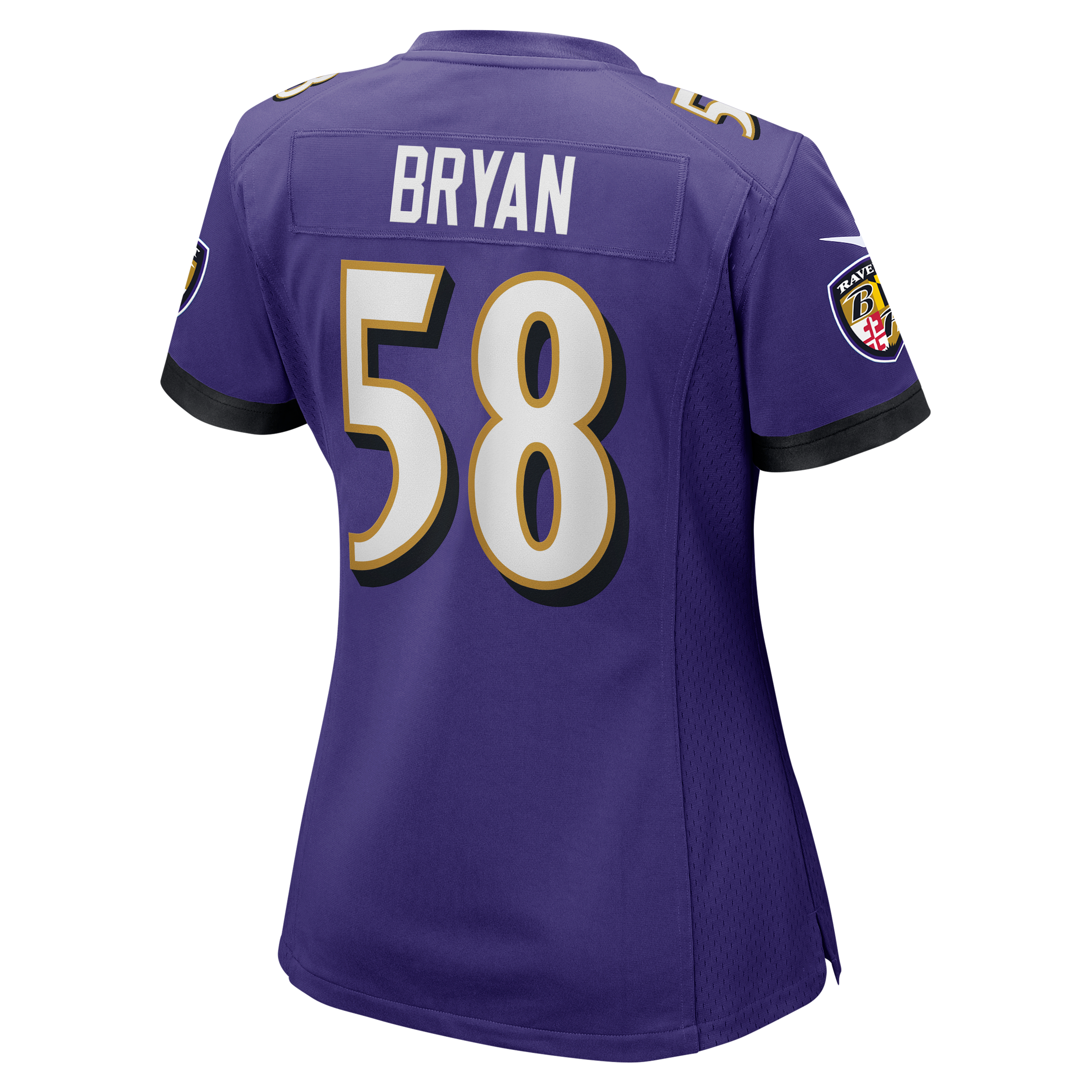 Women's Baltimore Ravens Taven Bryan Nike Purple Team Game Jersey