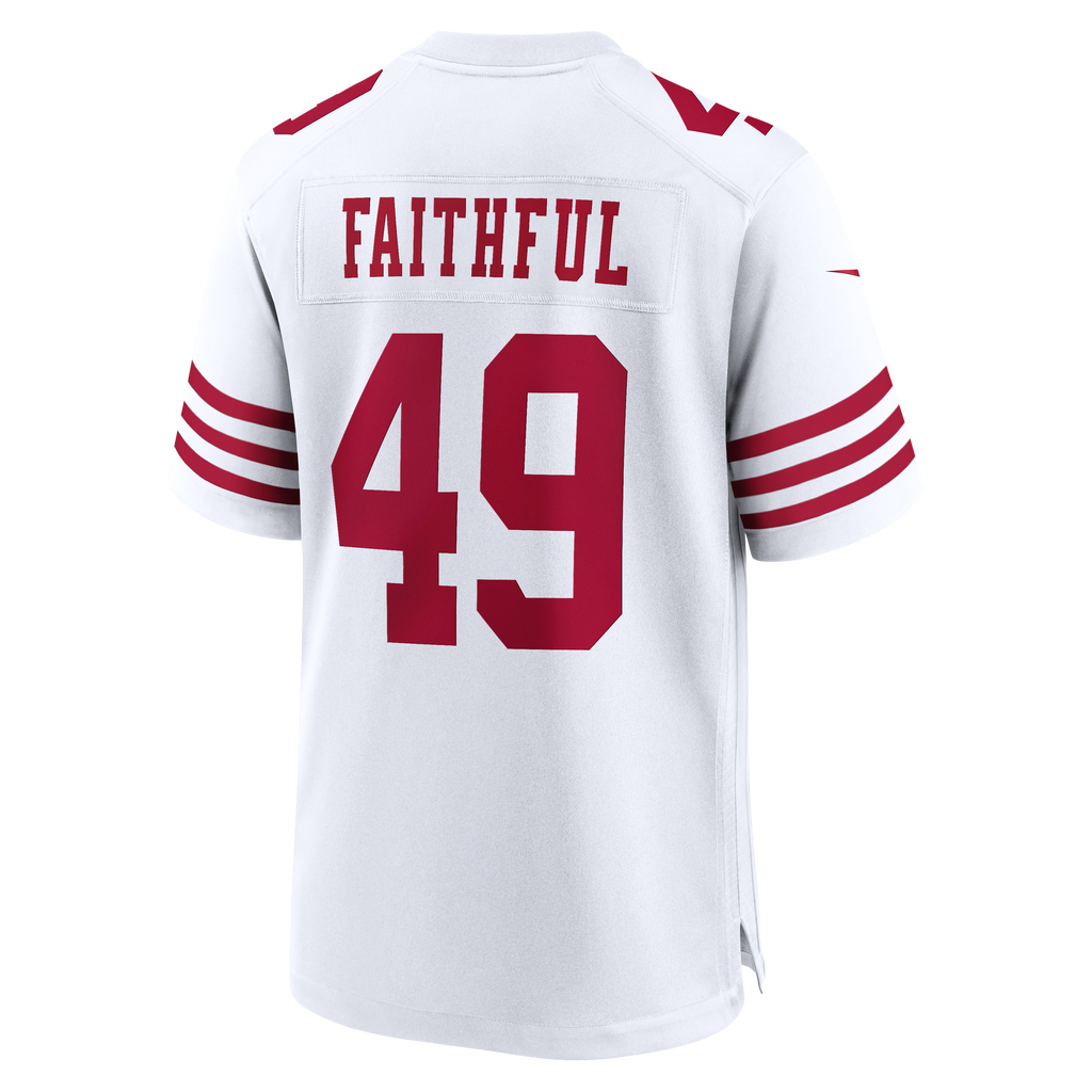 Men's San Francisco 49Ers The Faithful Nike White 80Th Anniversary Game Jersey