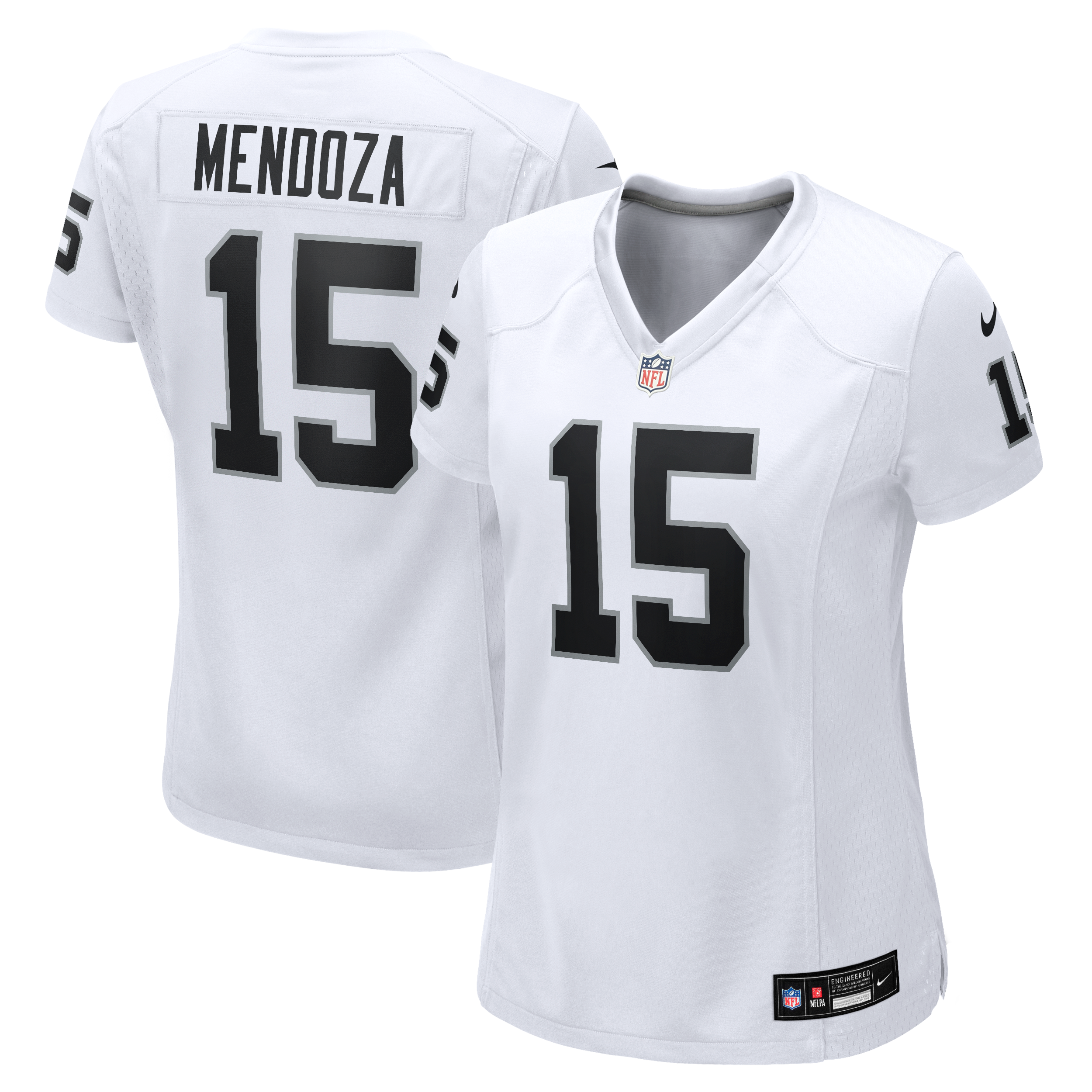 Women's Las Vegas Raiders Fernando Mendoza Nike White Game Player Jersey