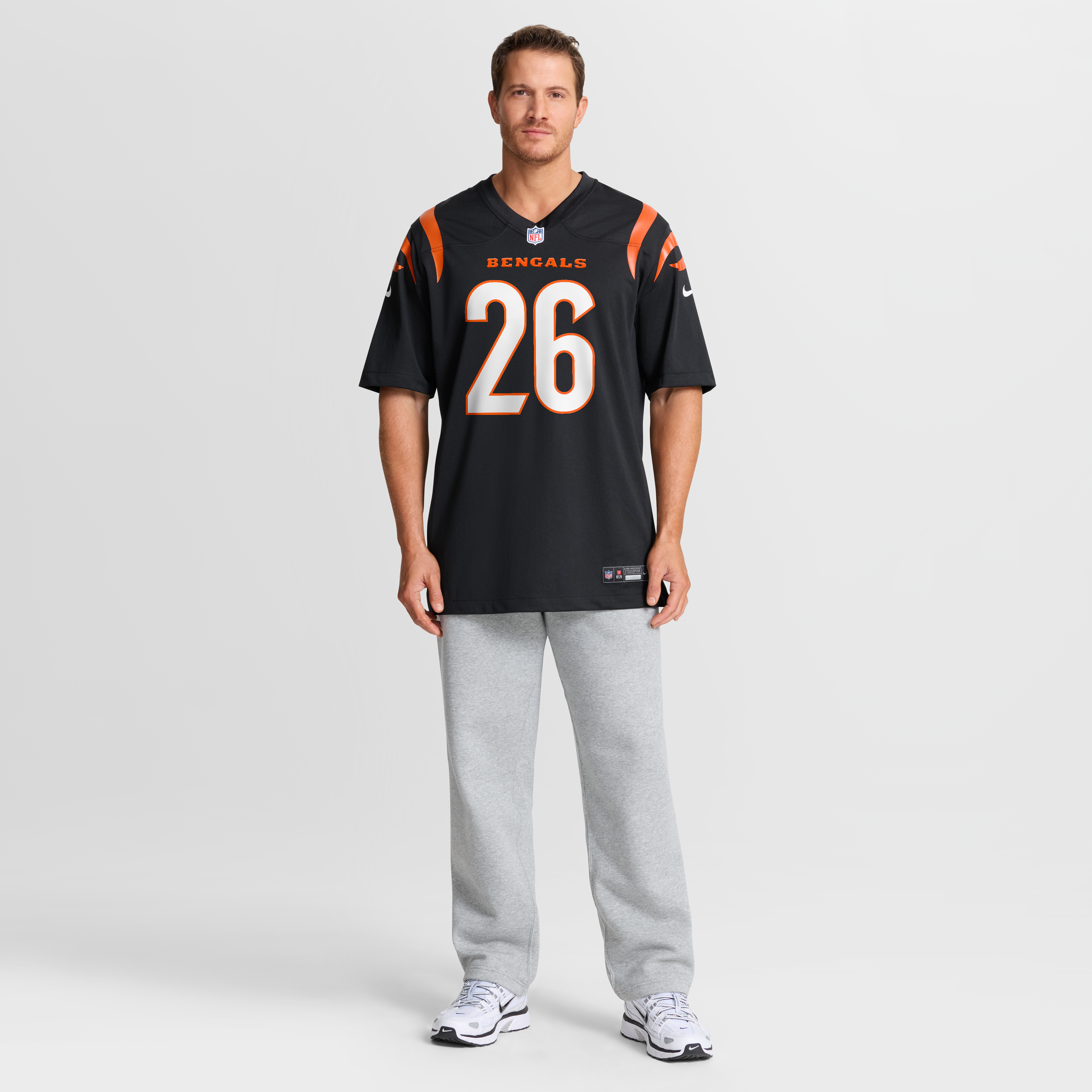 Men's Cincinnati Bengals Jasir Taylor Nike Black Team Game Jersey