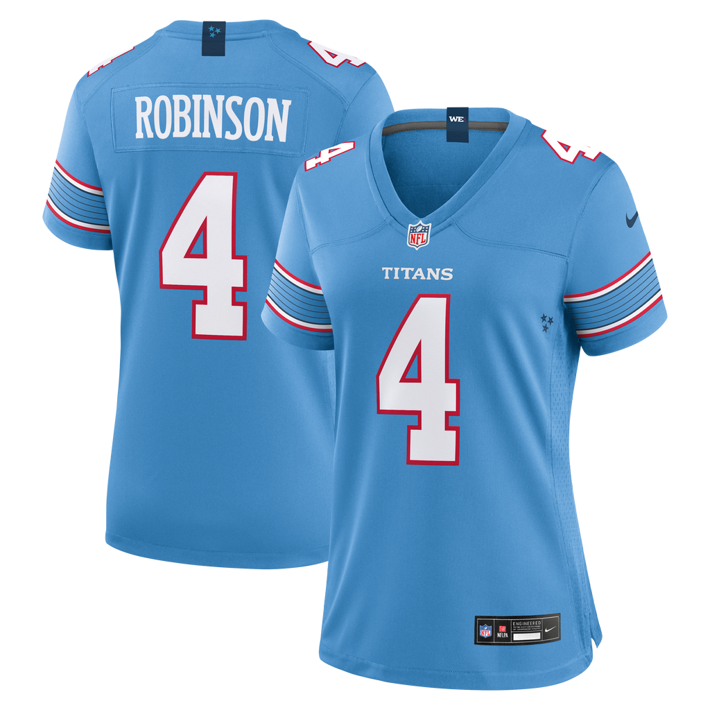 Women's Tennessee Titans Wandale Robinson Nike Light Blue Team Game Jersey
