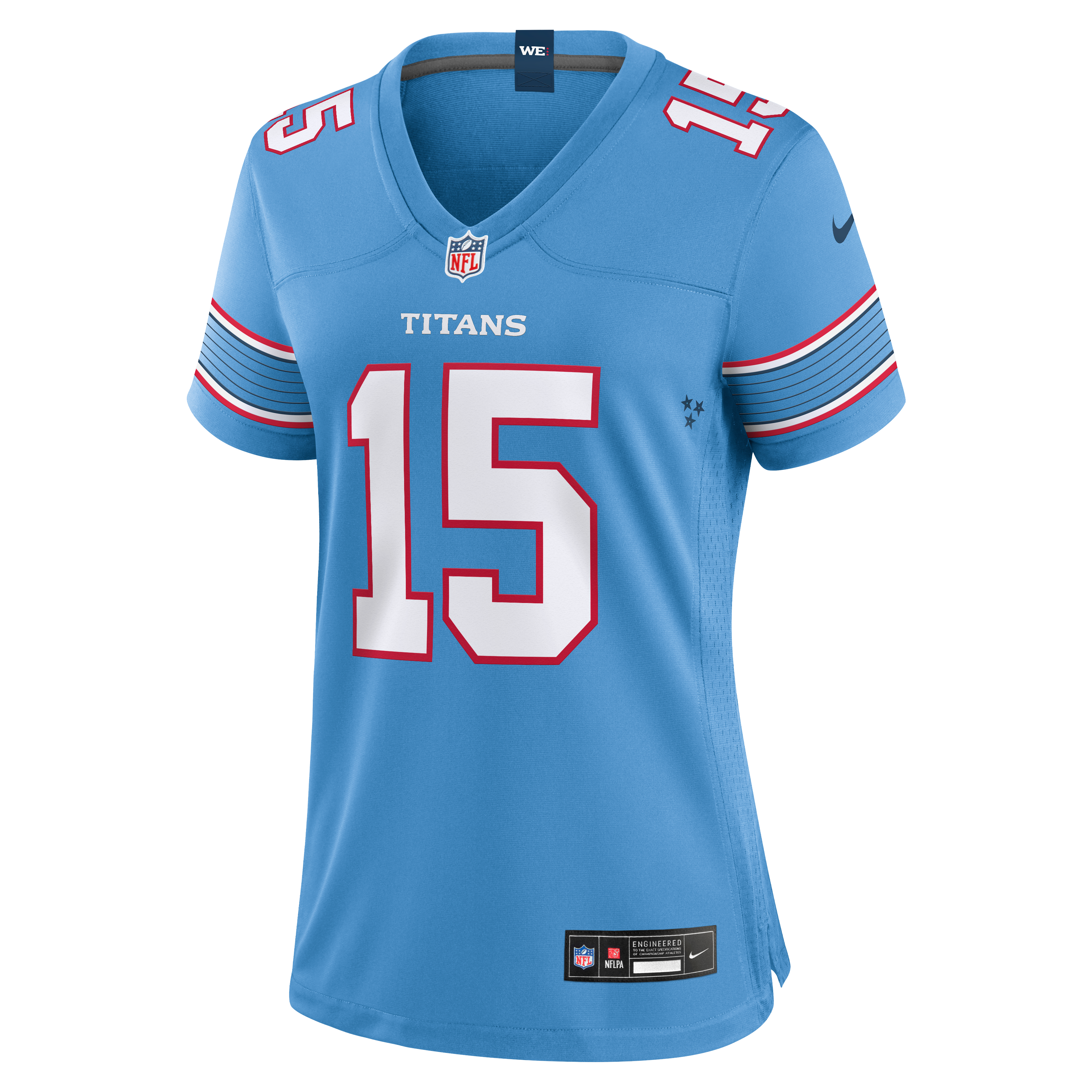 Women's Tennessee Titans Keldric Faulk Nike Light Blue Team Game Jersey
