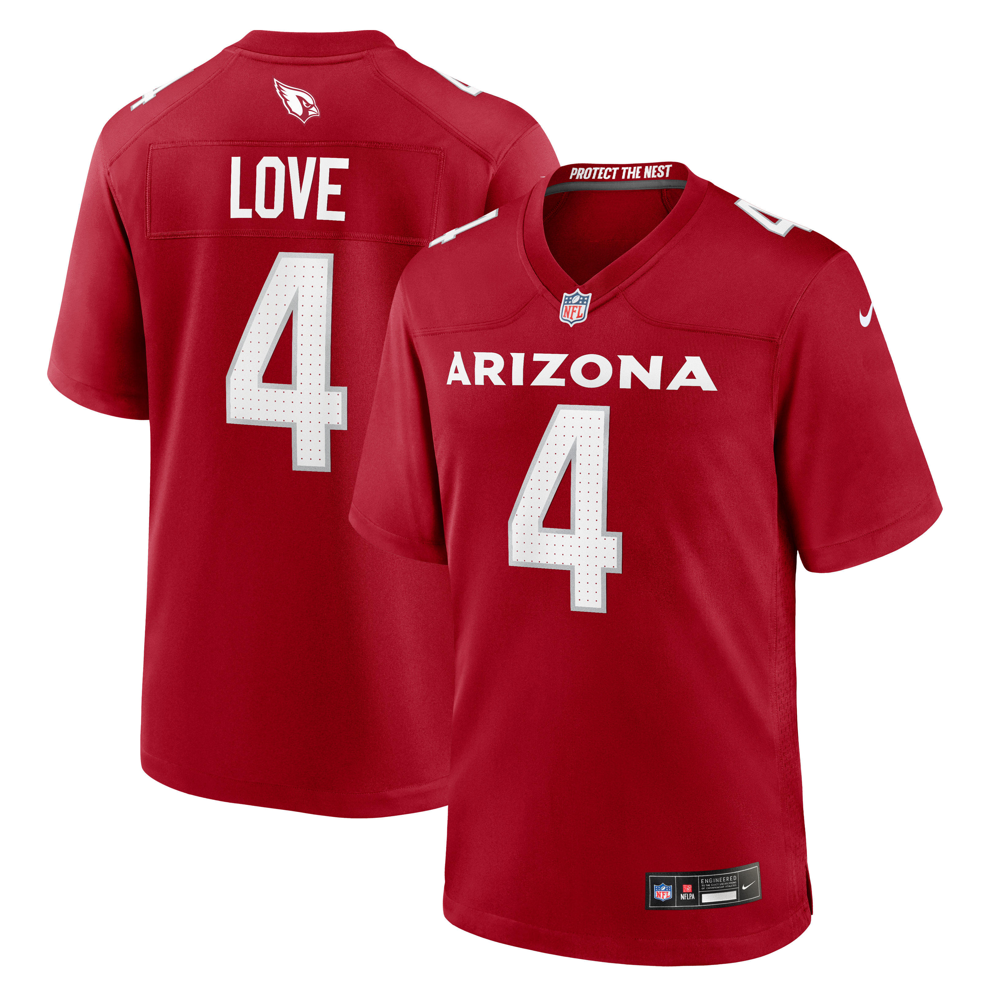 Men's Arizona Cardinals Jeremiyah Love Nike Cardinal 2026 Nfl Draft First Round Pick No 3 Team Game Jersey