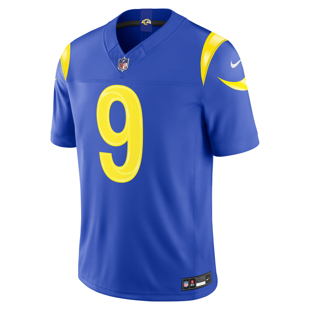 Men's Los Angeles Rams Matthew Stafford Nike Royal Team Vapor Fuse Stitched Limited Jersey