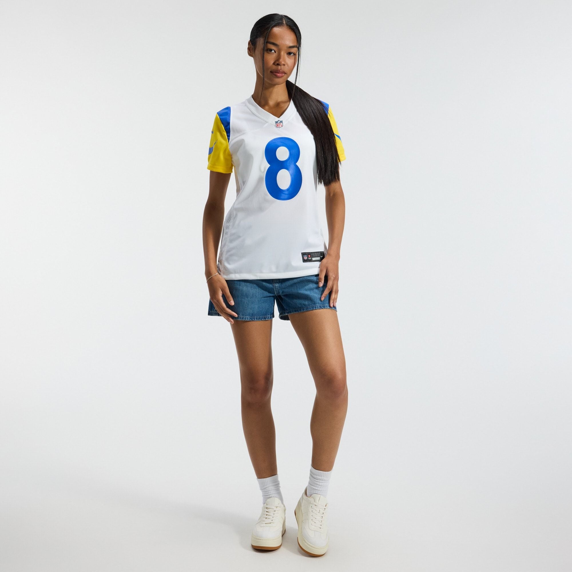 Women's Los Angeles Rams Jared Verse Nike White Game Jersey