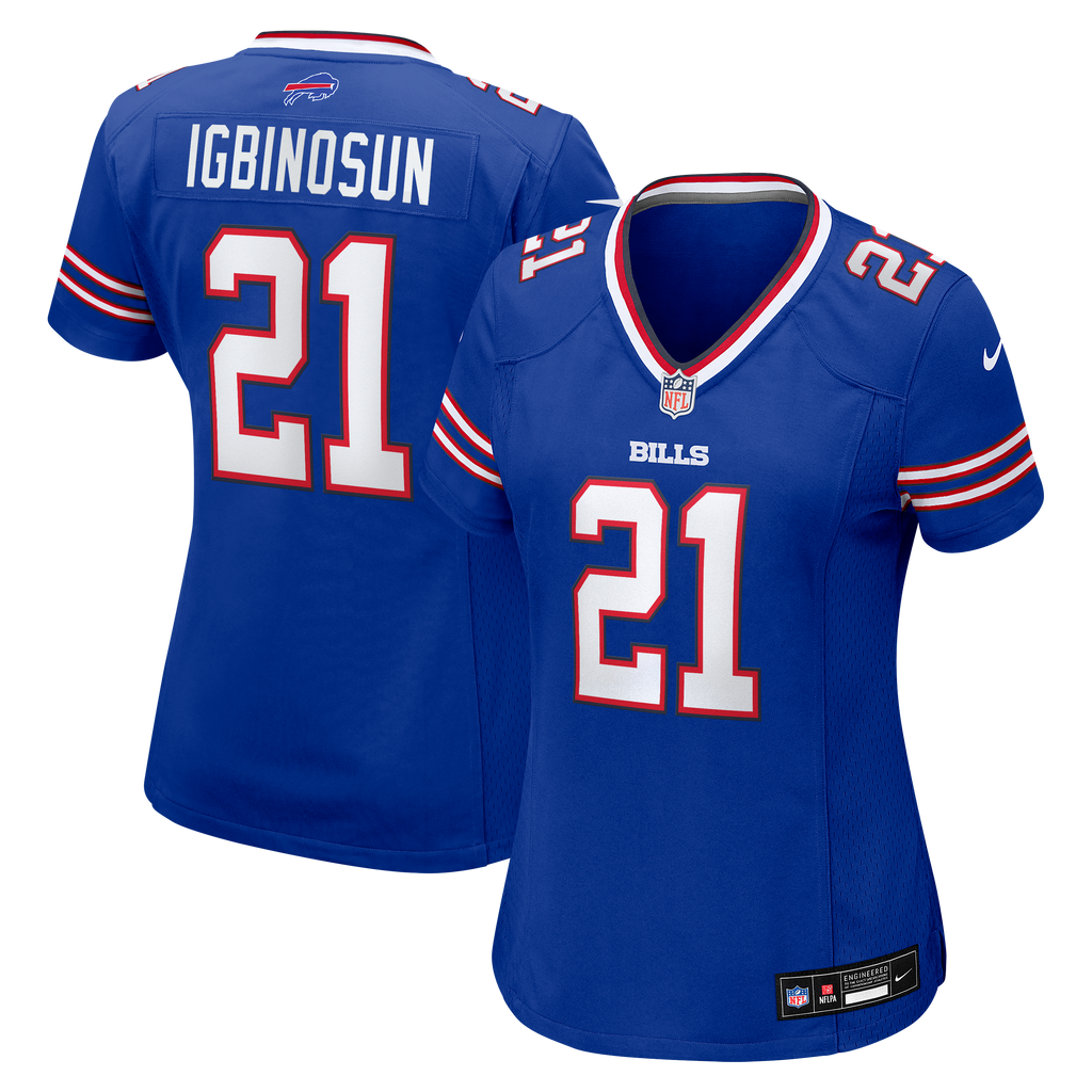 Women's Buffalo Bills Davison Igbinosun Nike Royal Team Game Jersey
