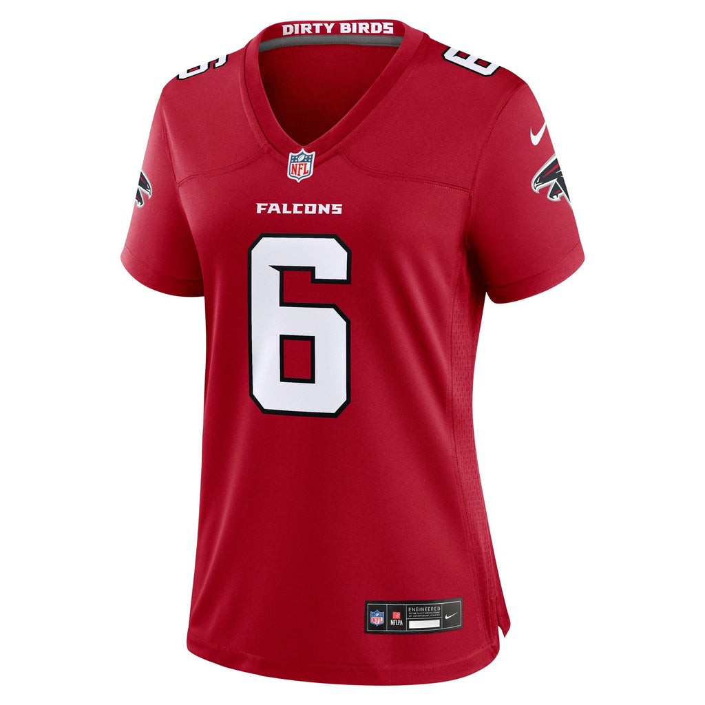 Women's Atlanta Falcons Nick Folk Nike Red Team Game Jersey