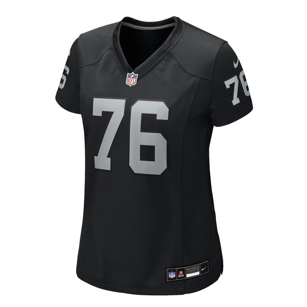 Women's Las Vegas Raiders Caleb Rogers Nike Black Team Game Jersey