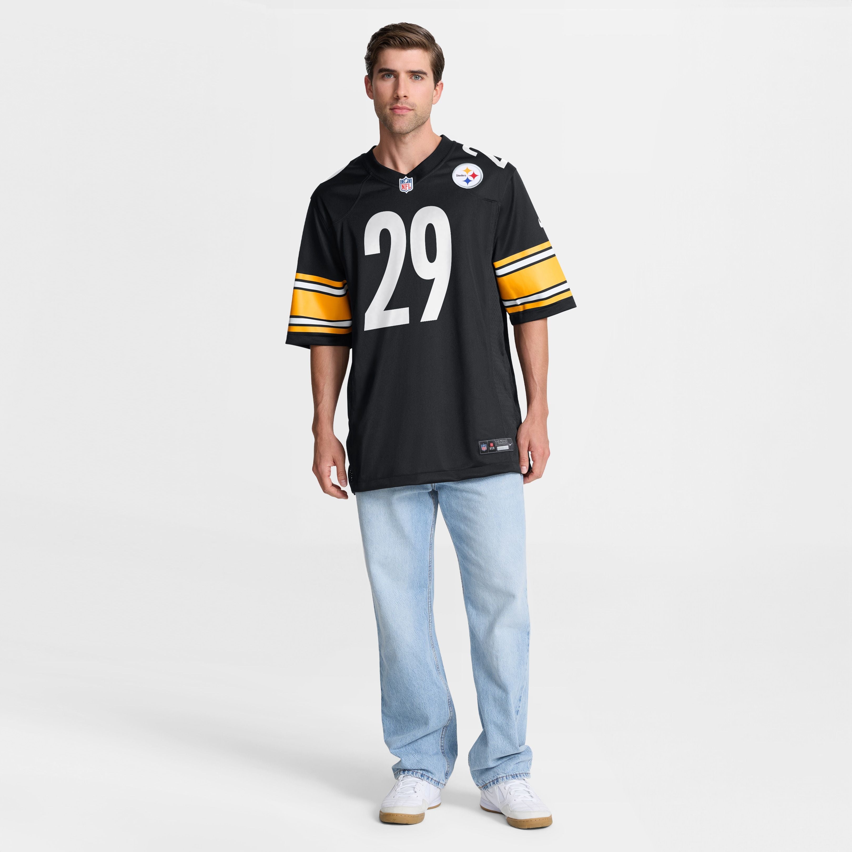 Men's Pittsburgh Steelers Eli Heidenreich Nike Black Team Game Jersey